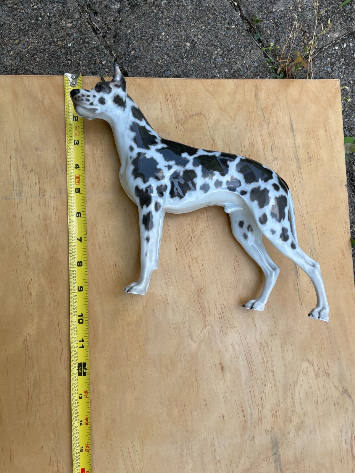 ROSENTHAL GERMANY – Harlequin Spotted Great Dane – 1960’s Hand Painted Porcelain