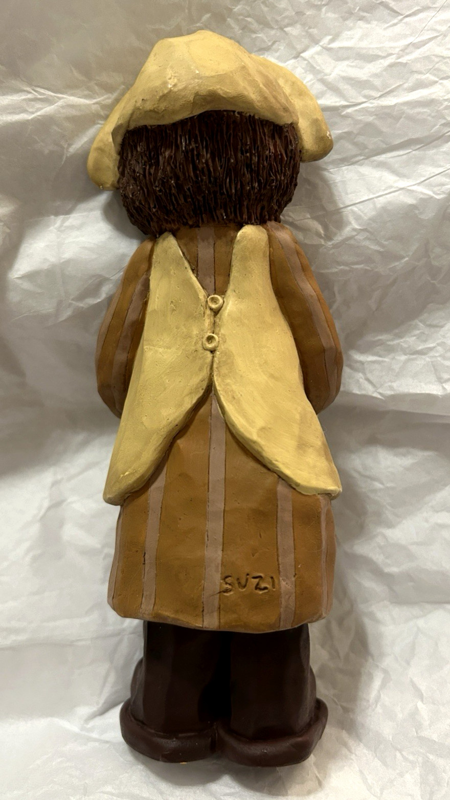 Blossom Bucket Inc / Suzi Skoglund “Pilgrim Girl w/ Pie” Figurine ~ Signed ~ EUC