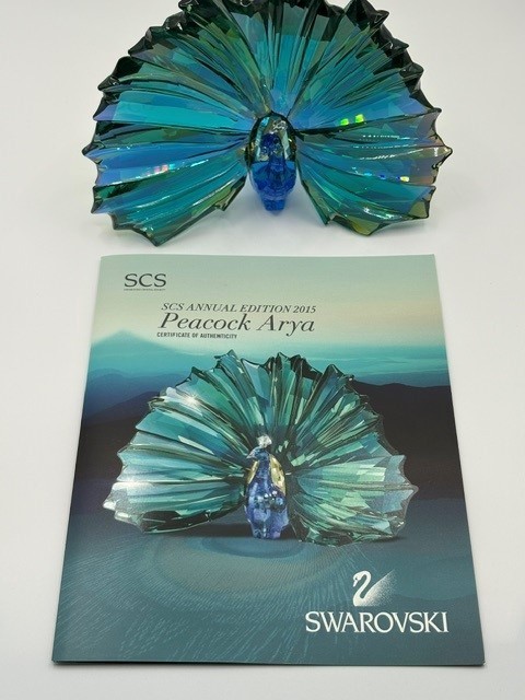 Swarovski SCS 2015 Peacock Arya Annual Edition Retired w/ Box & COA Mint
