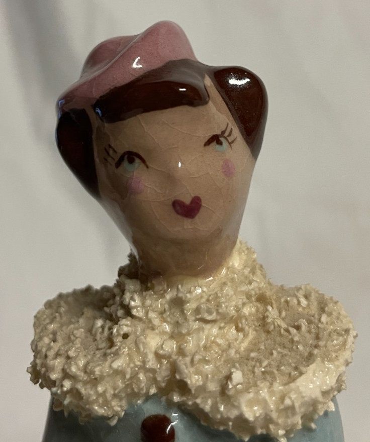 Vintage YONA 6.5 Inch Victorian Lady Planter Figurine