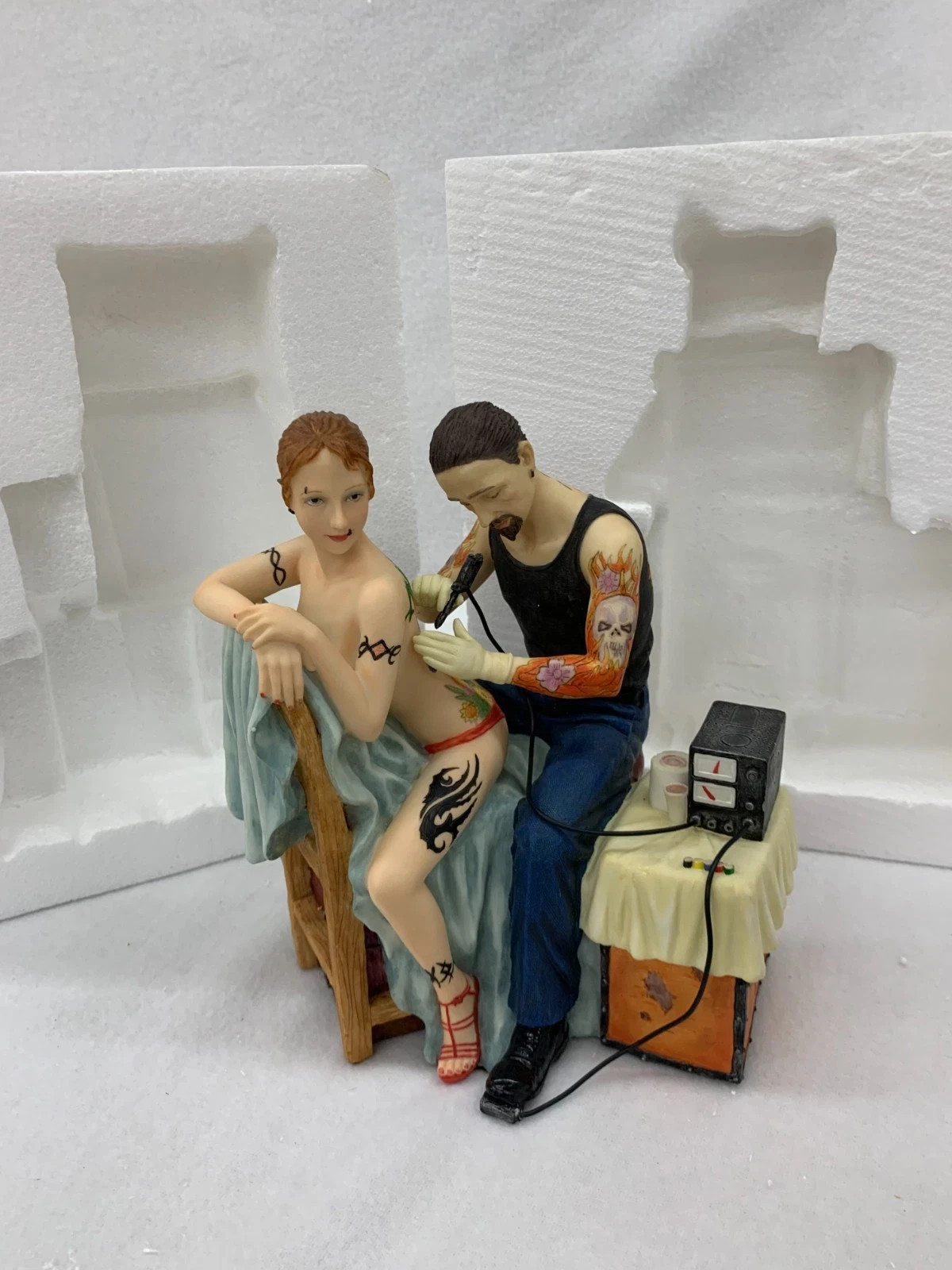 NEW Vintage Tattoo Resin Sculpture “The Backpiece” Vintage tattoo flash rare