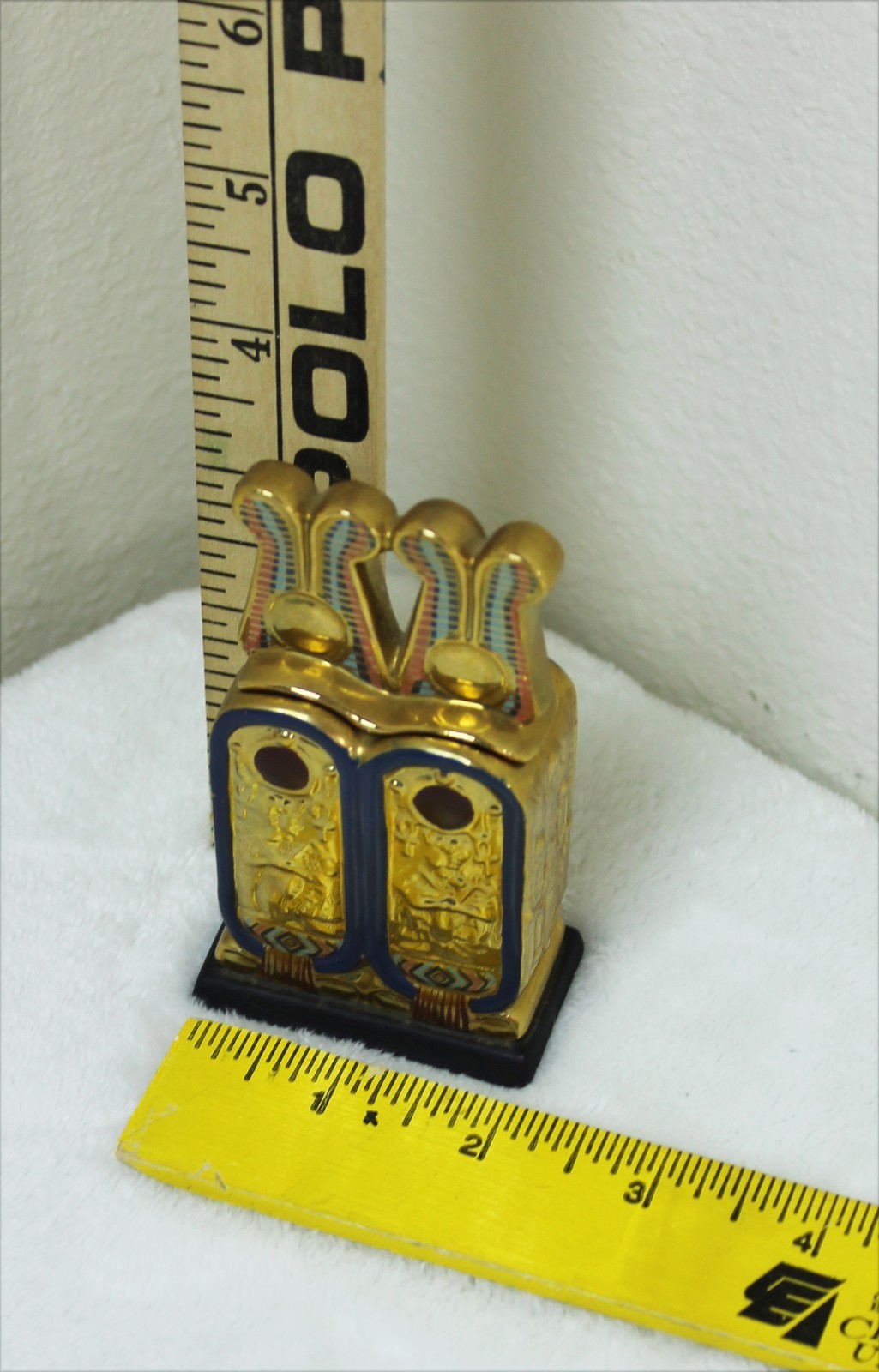 Double Cartouche-Shaped Container Franklin Mint Treasures of Tutankhamun 1989