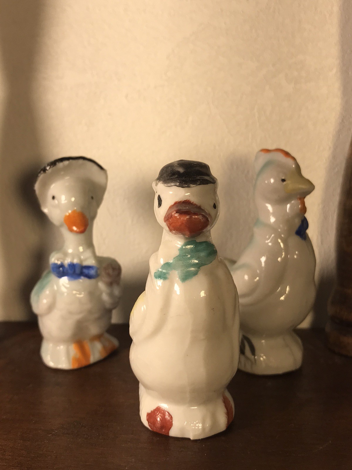 Vintage Ducks & Rooster – Art Deco – Japan – Miniature Figurine