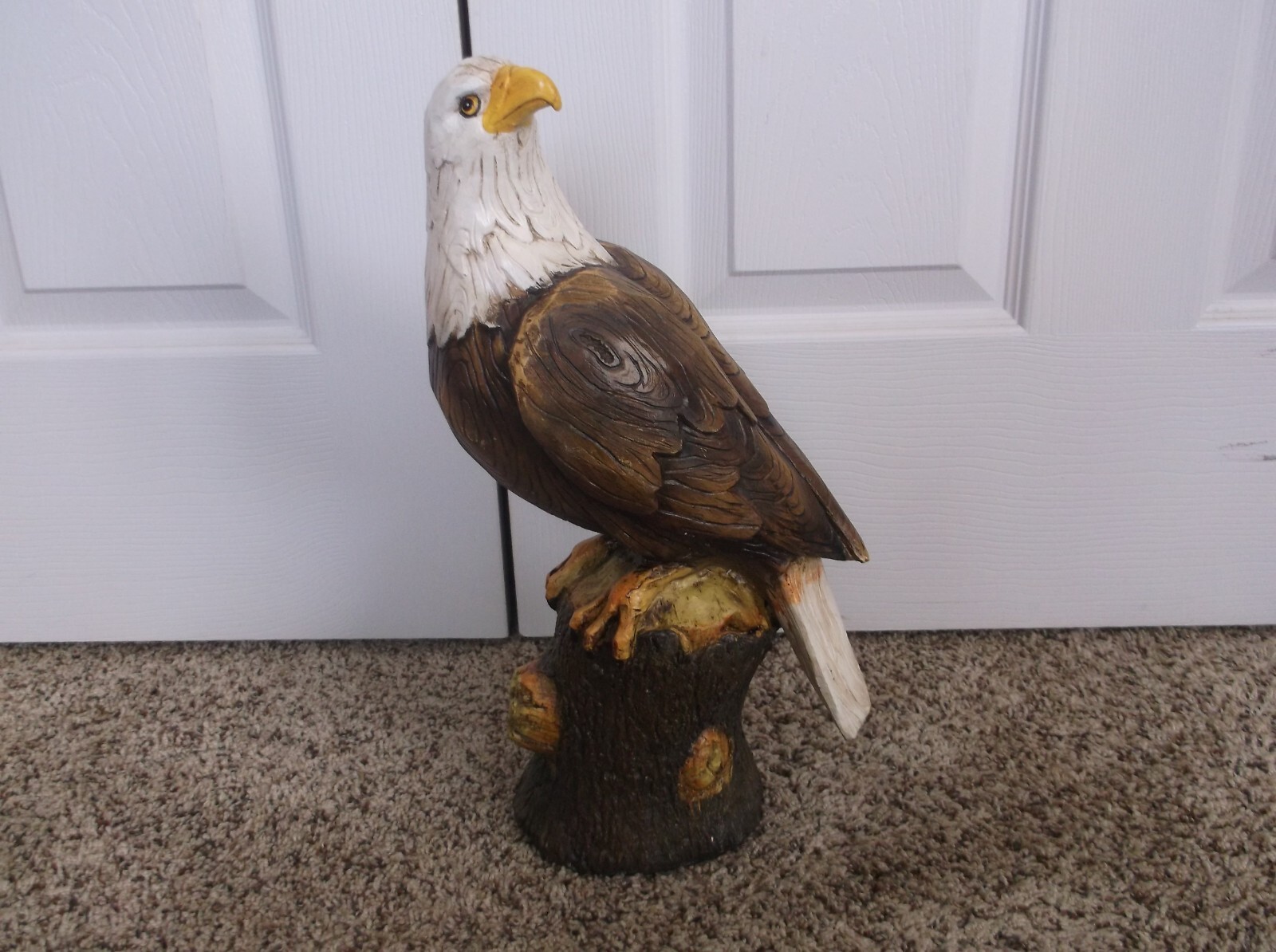 Bald Eagle Indoor Outdoor Decorative Free-Standing Statue 16.5″ Tall