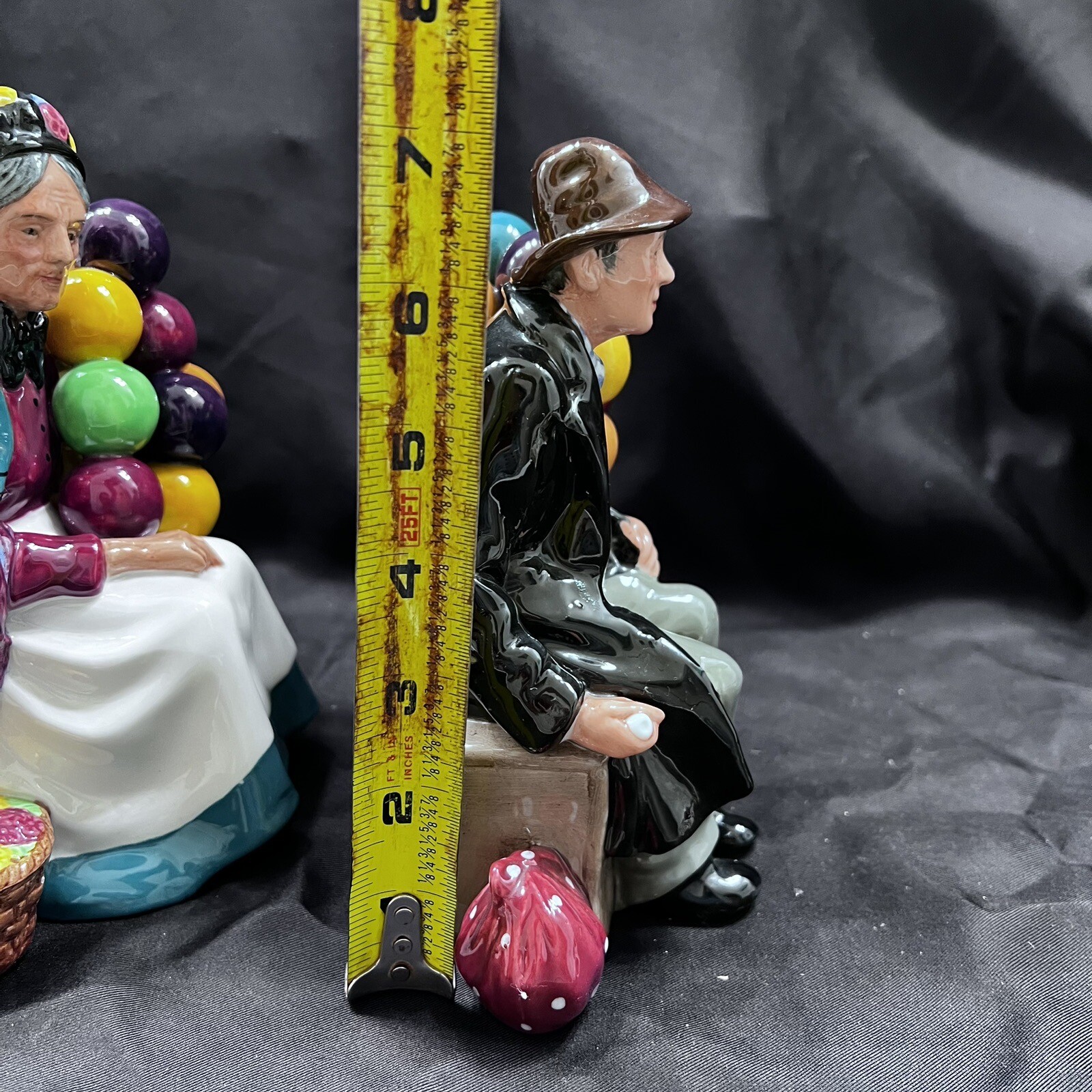 Pair 1960’s Royal Doulton Old Balloon Seller & The Balloon Man Figures – Vintage