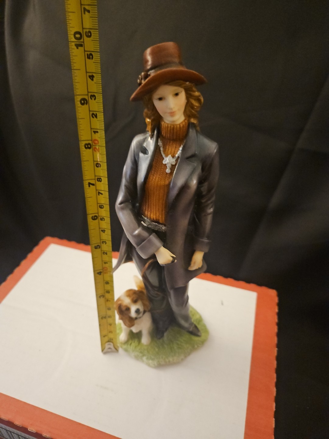 Vintage The Regal Collection Porcelain Figure “MELANIE” WALKING THE DOG 10″