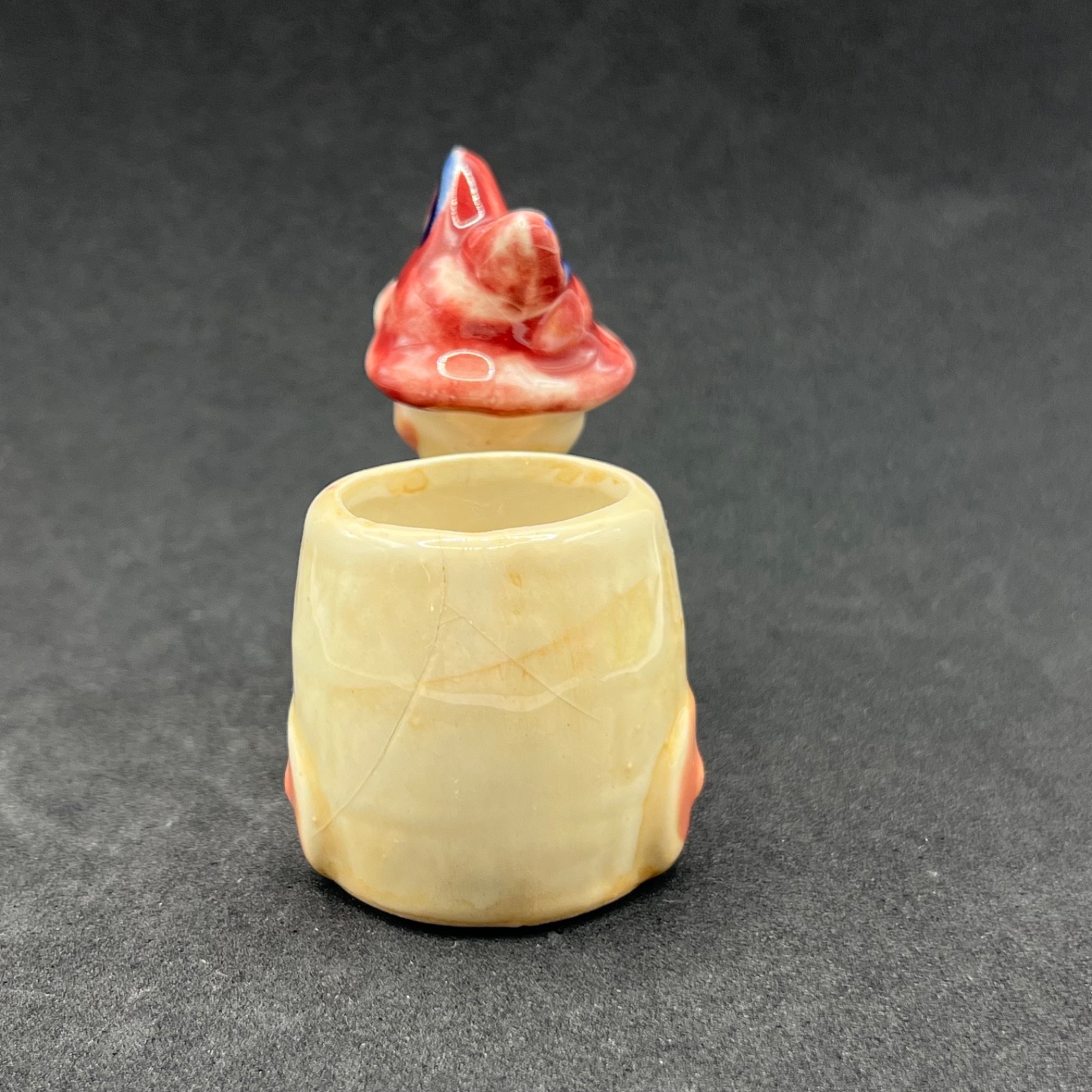 Retro Burro Wagon Mini Planter Match Holder Ceramic Donkey Figurine Japanese
