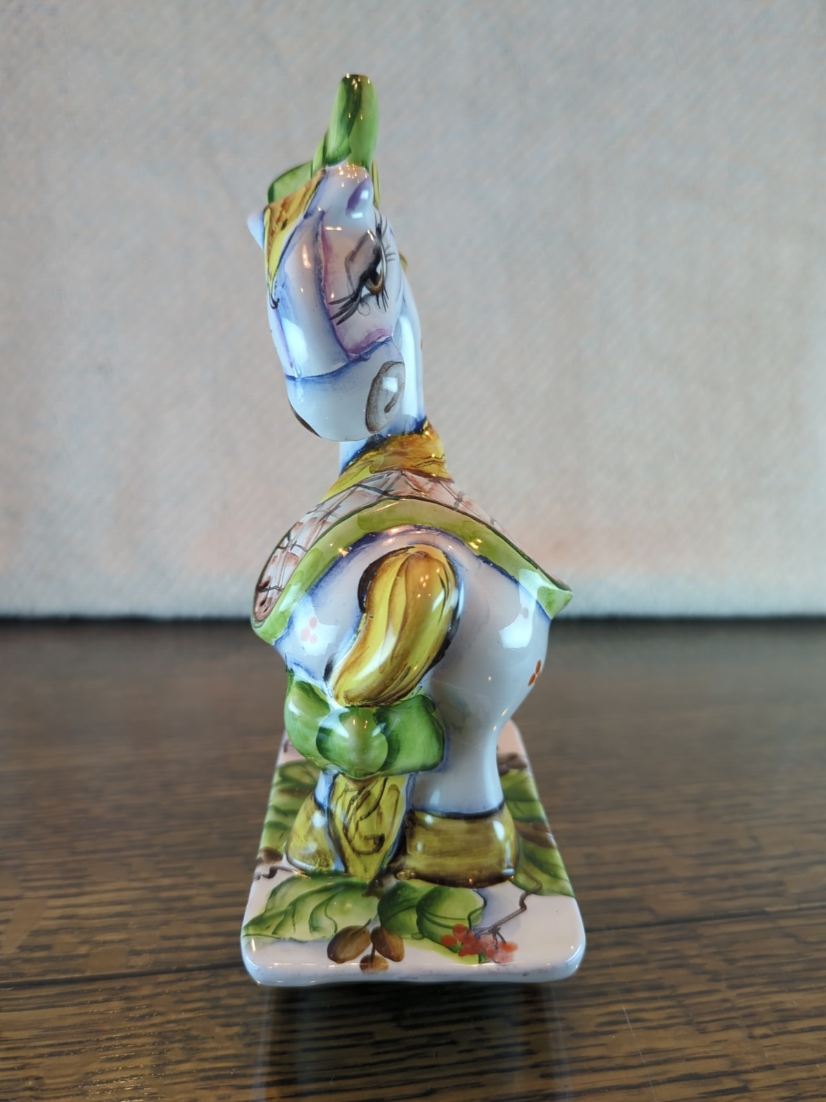 DAUGAVA Hand Painted Ceramic Rocking Horse 8″ Riga City Latvia Circa 2000