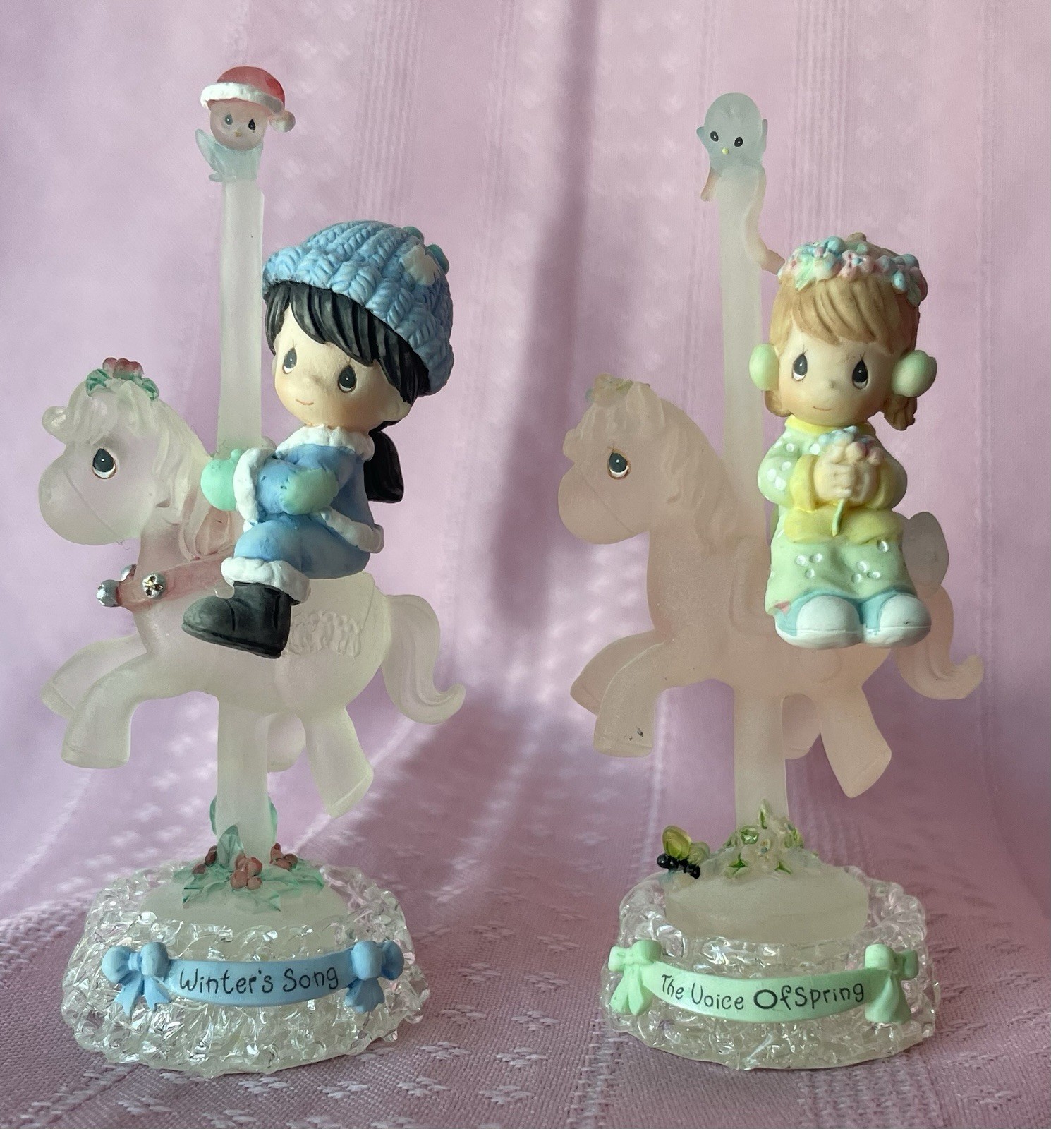 Precious Moments Carousel Horse Series Spring & Winter 2000 by Enesco