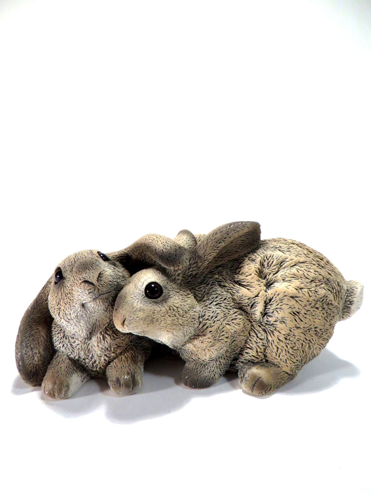 Stone Critters Bunny Rabbits Figurines Statue Stone Resin 4.5″x2″