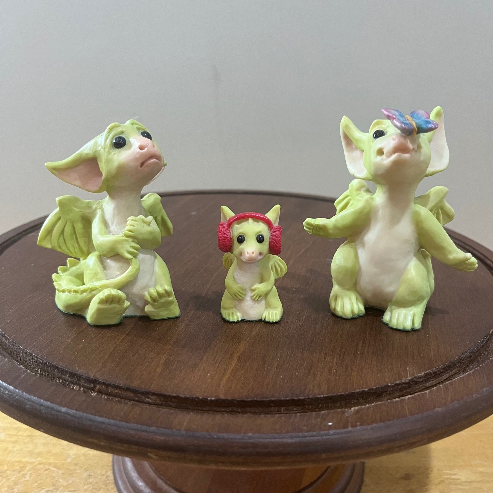 Vtg Whimsical World of Pocket Dragons Real Musgrave Figurines Set of 3 1992 1994