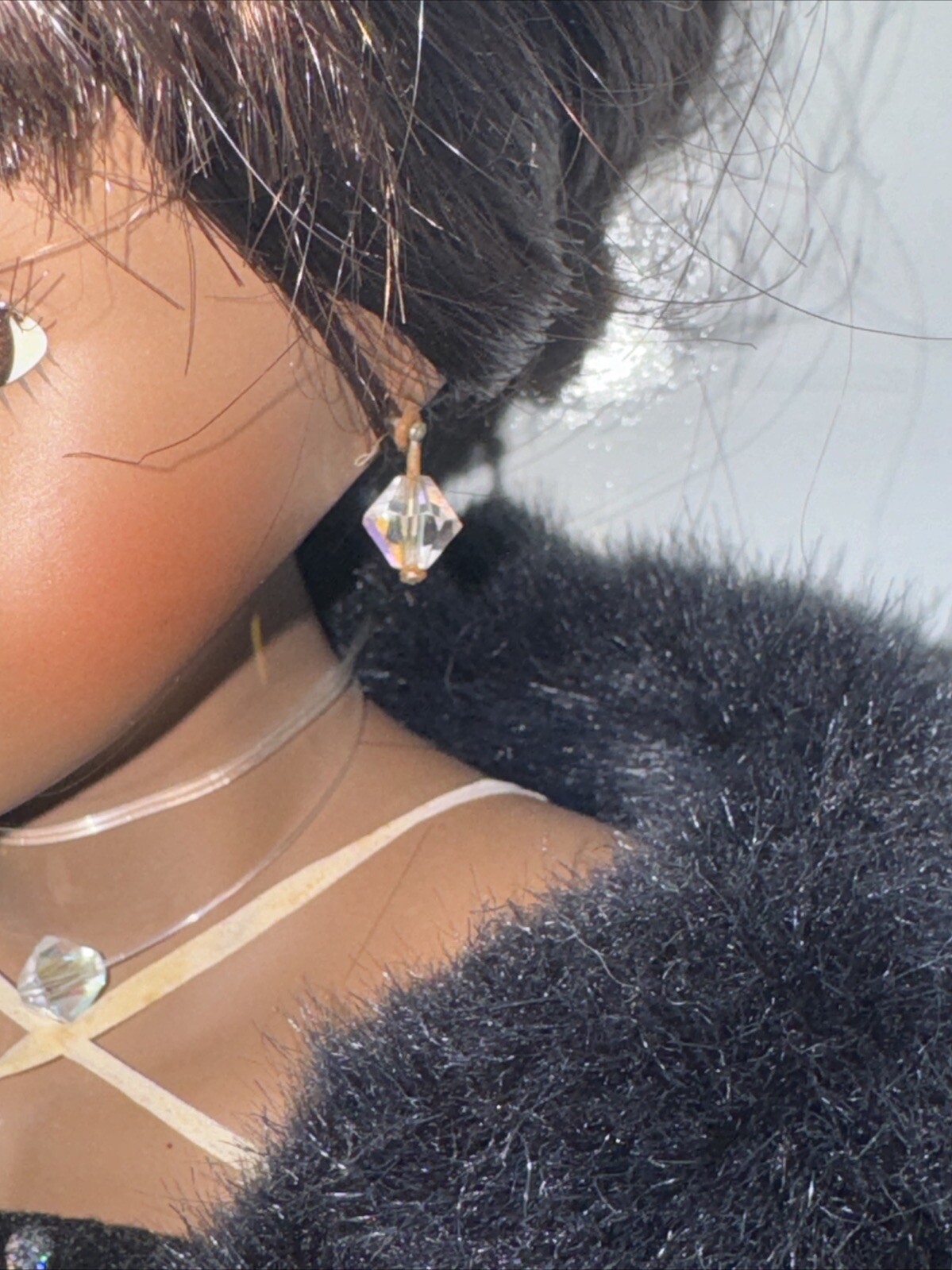 Camila garbage 16 inch Porcelain African with Swarovski crystal components