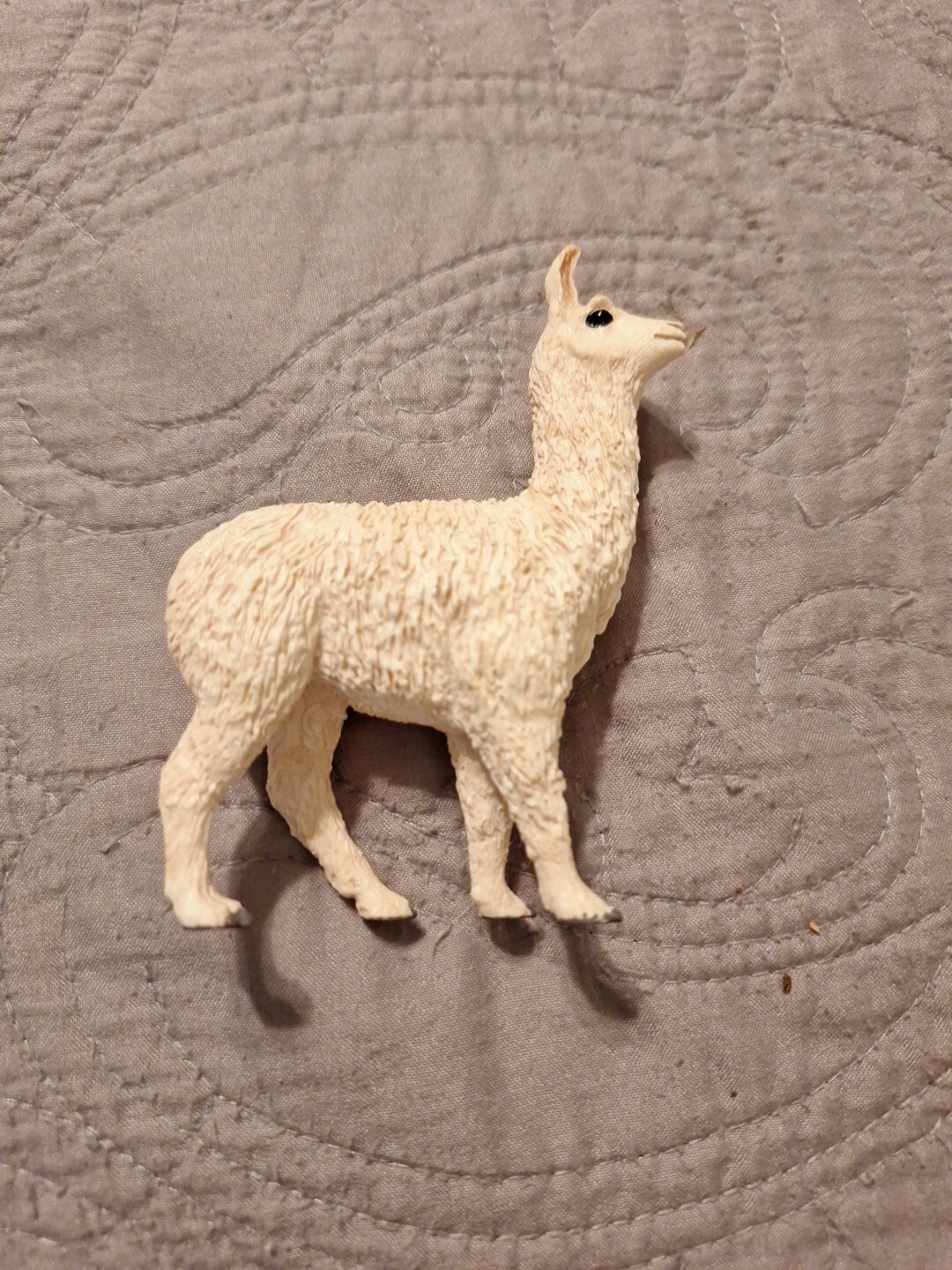 Lot of Llama Items, Frmd Picture, Handmade Burn Drawing, Coffee Cup, & Figurine.