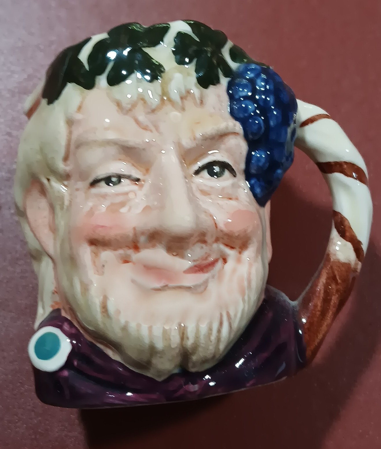Royal Doulton 2.5 in Toby Jug Bacchus D6521 1958