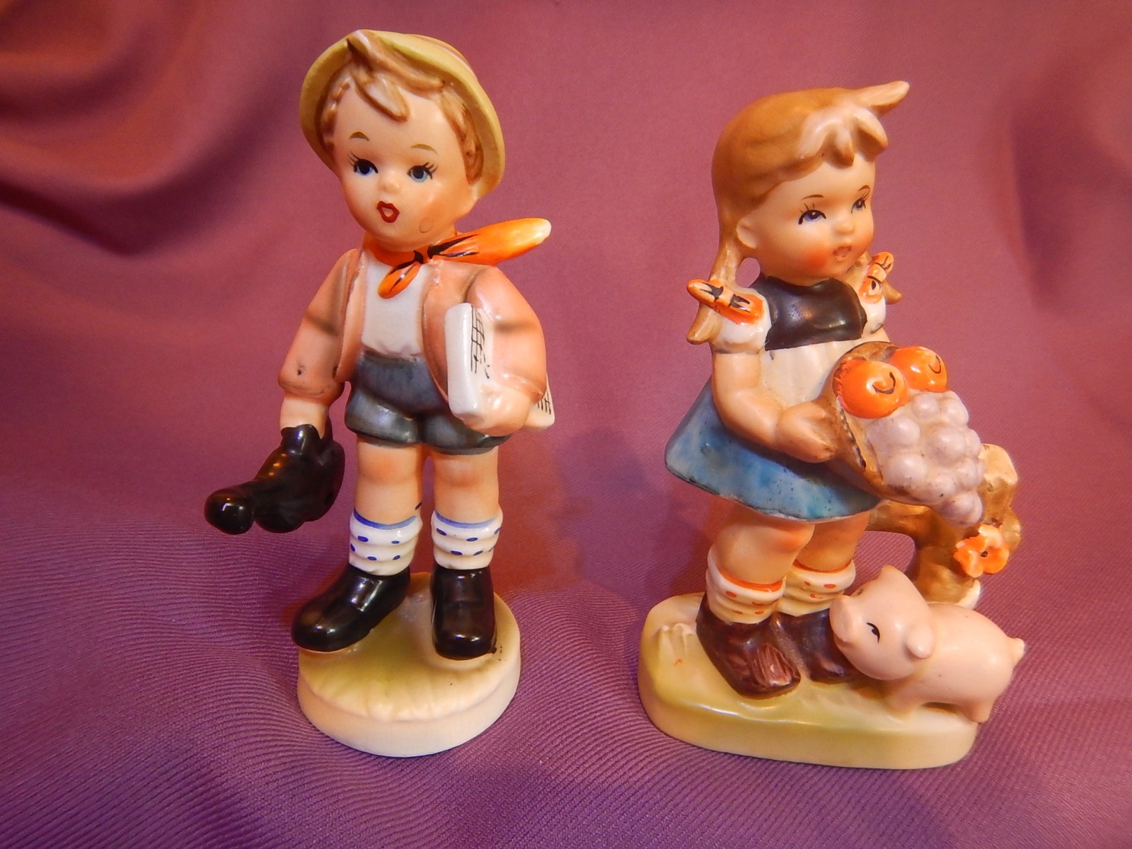 INARCO ‘Just Kids’ Vintage Ceramic Bisque Figurine with BONUS Figurine (1964)