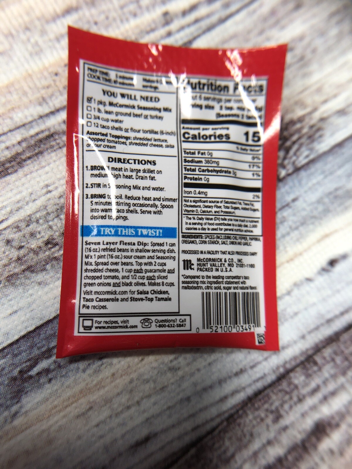 ZURU 5 SURPRISE MINI BRANDS Series 2- McCormick Taco Seasoning