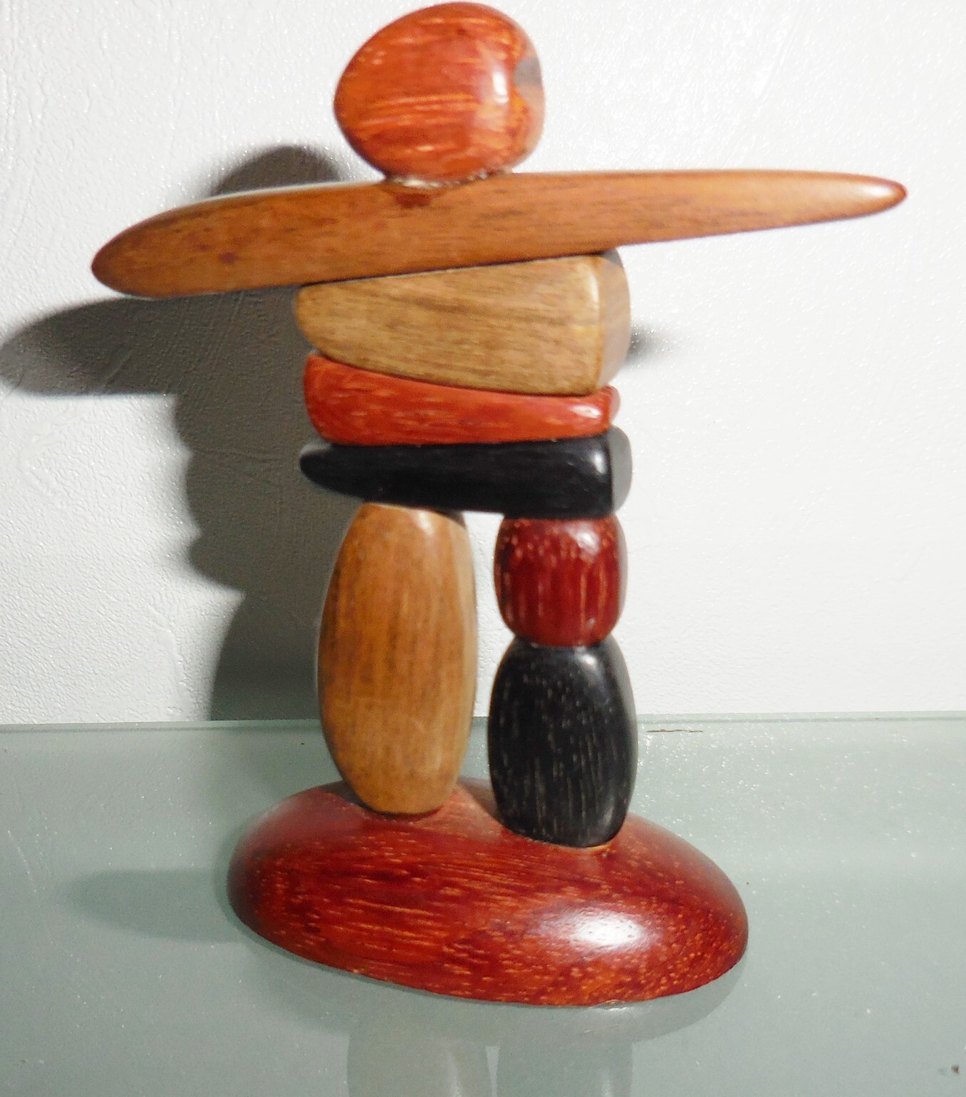 VINTAGE CANADA FIGURINE SCULPTURE COLORFUL MODERN DESIGN