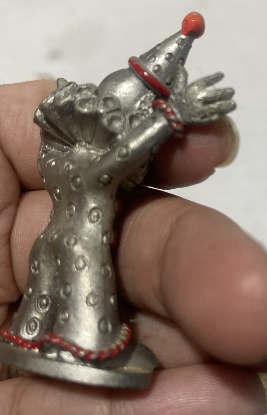 Spoontiques pewter with swarovski crystals . Circus Clown Figurines Set of 7