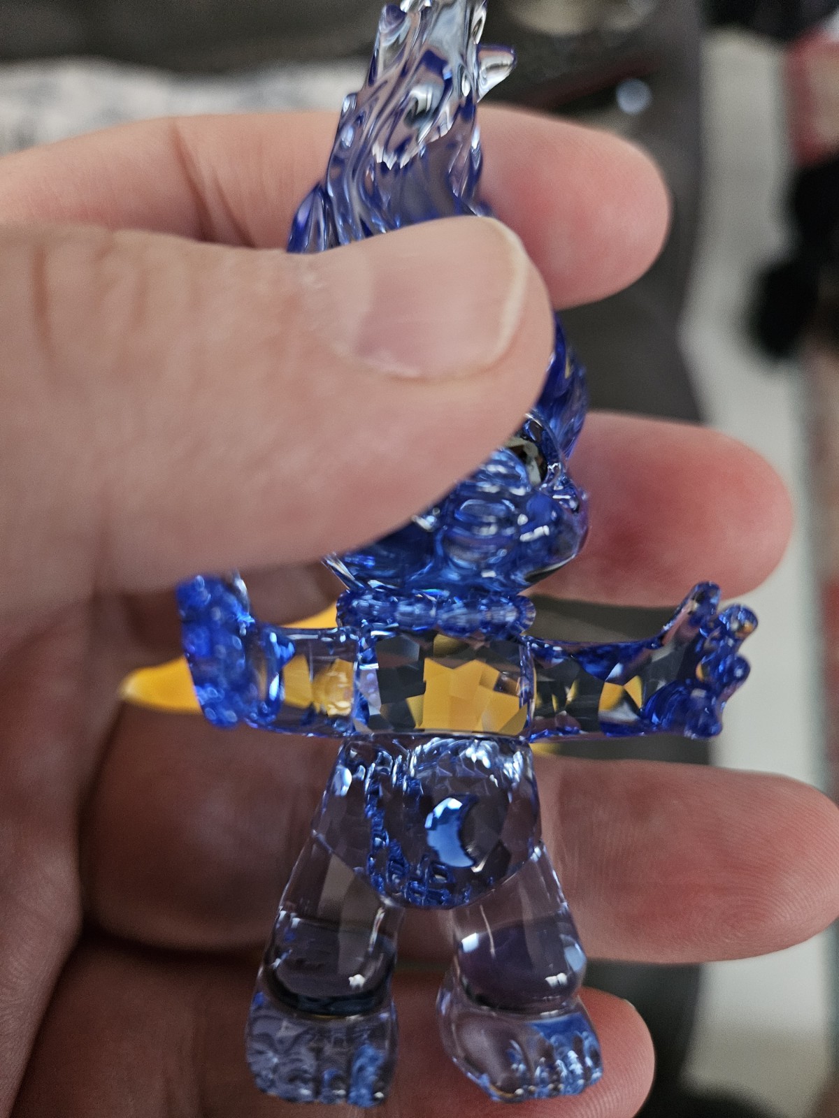 New SWAROVSKI Crystal DreamWorks Good Luck Trolls Blue Troll Figurine 5682655