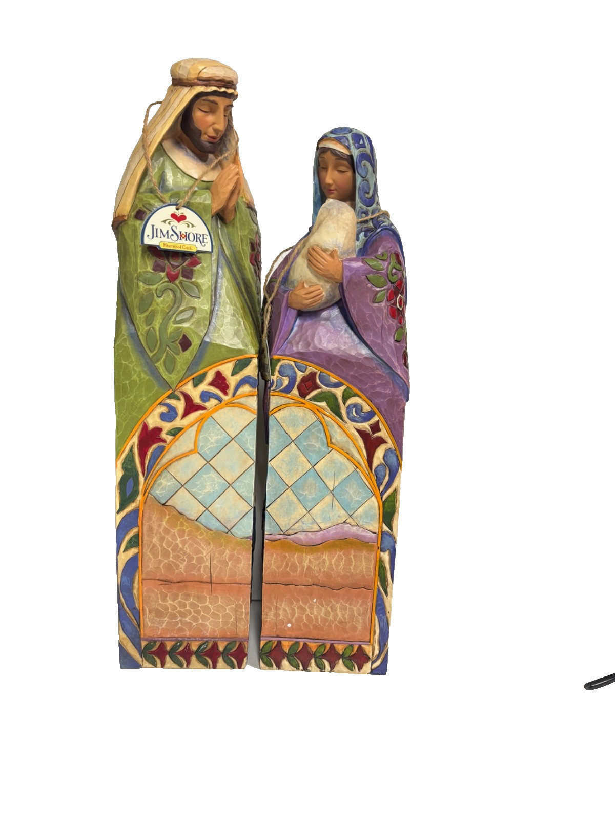 Large 18+” Jim Shore Blessed Night C4005323 Nativity Holy Family Figurines 2006.