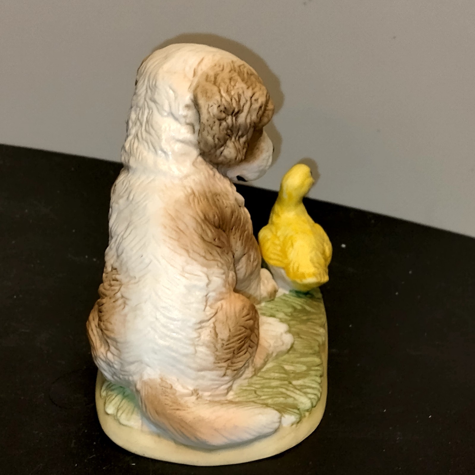 Cocker Spaniel Puppy With Duckling Vintage Spring Easter Homco Ceramic Decor