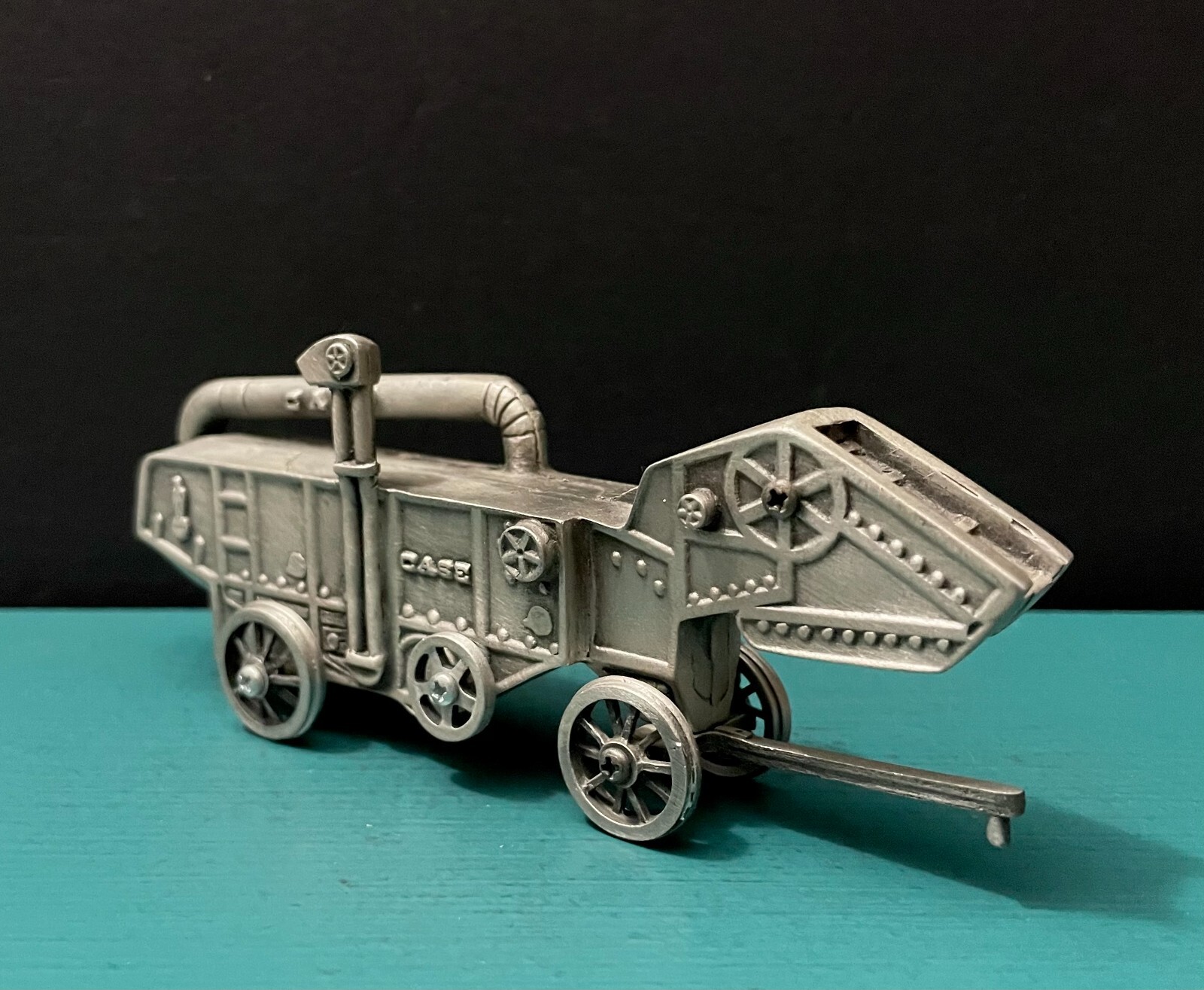 Spec Cast Pewter Case Thresher 150th Anniv. Farm Tool Equipment Model Figurine