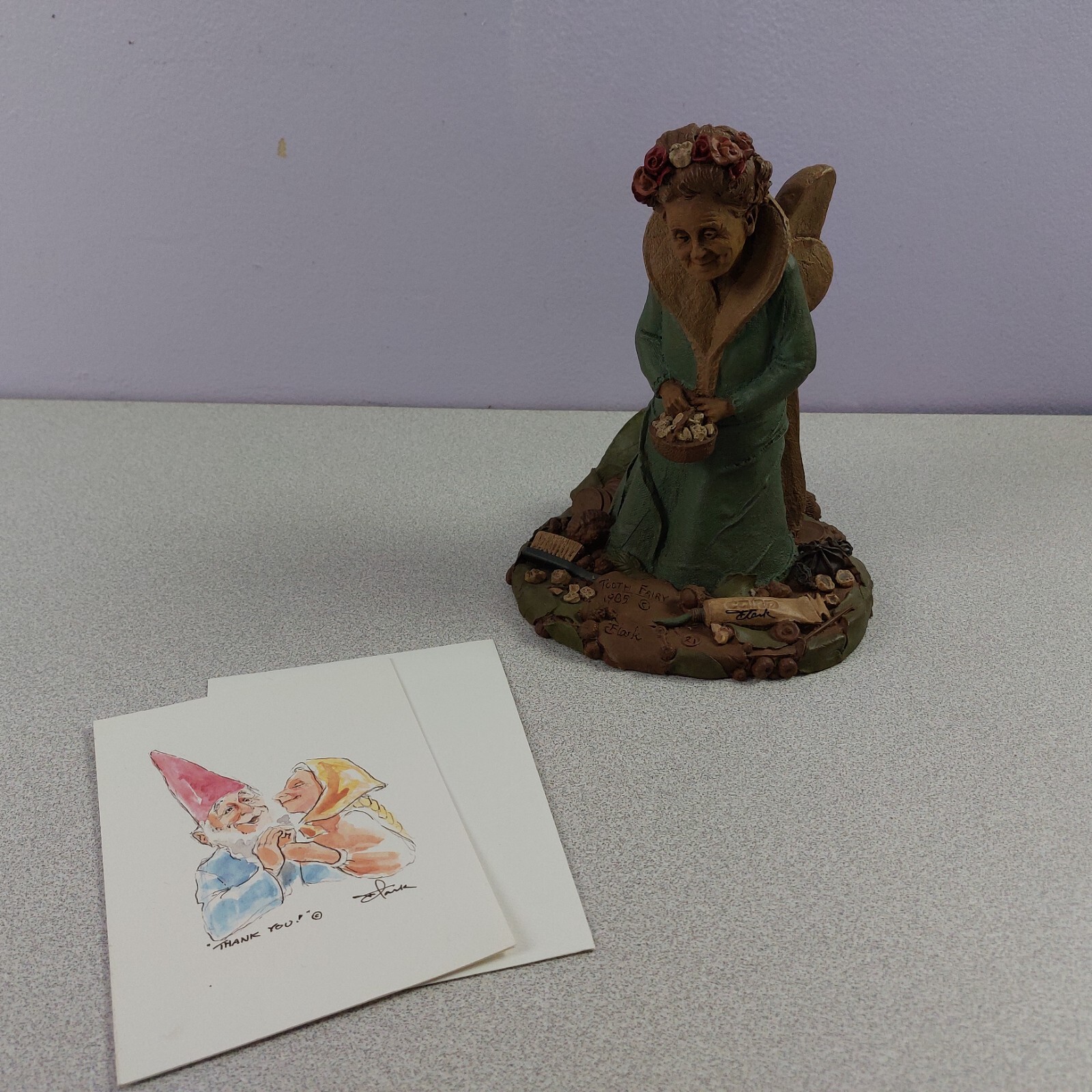 Tom Clark Cairn Tooth Fairy Hand-Signed #21 1985 8″ 3LB READ