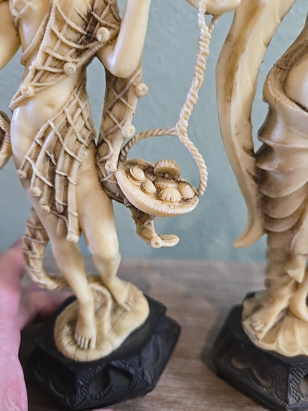 3 Roman Fontanini Depose Italy Sculpture Figurines Vintage 10 In Resin/Celluloid