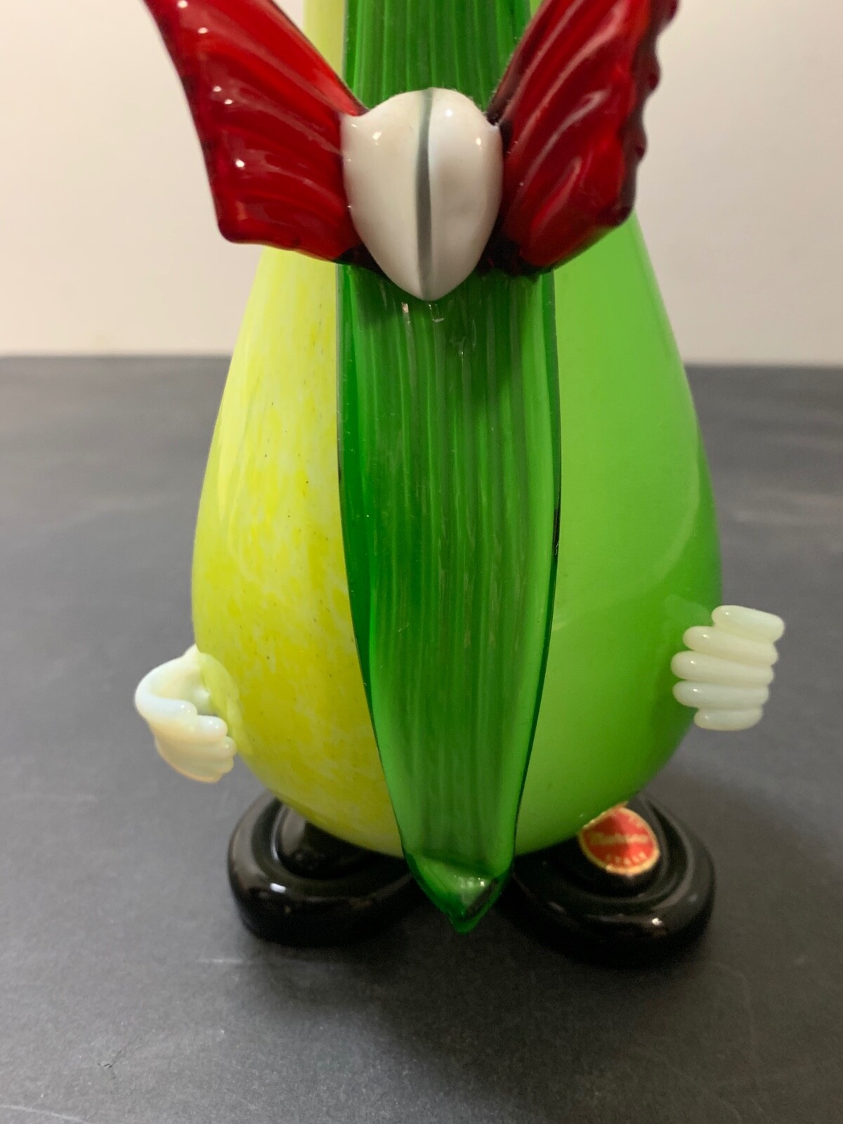 Vintage Murano Glass Clown Figurine. Hand Blown Glass. 1960-1969.