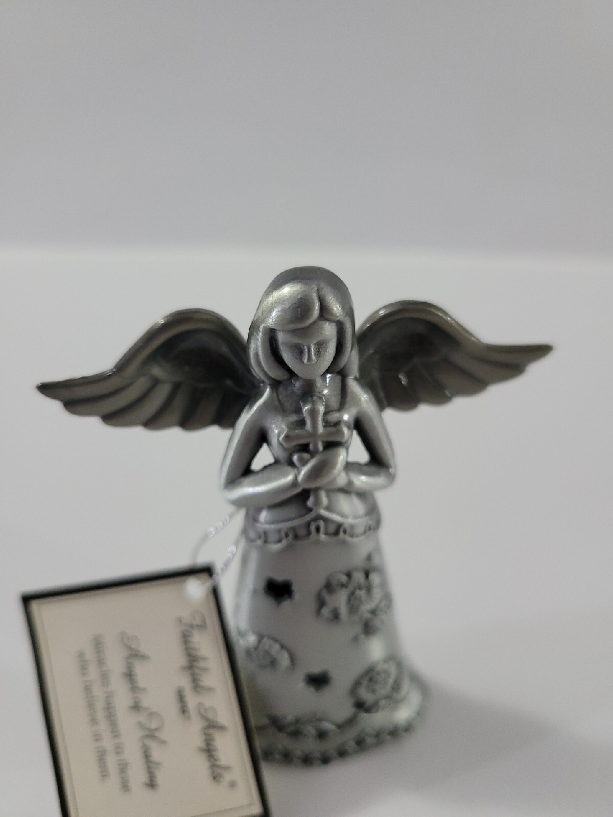 Ganz Silver Faithful Angel of Hope Zinc Figurine 3.6 Inch