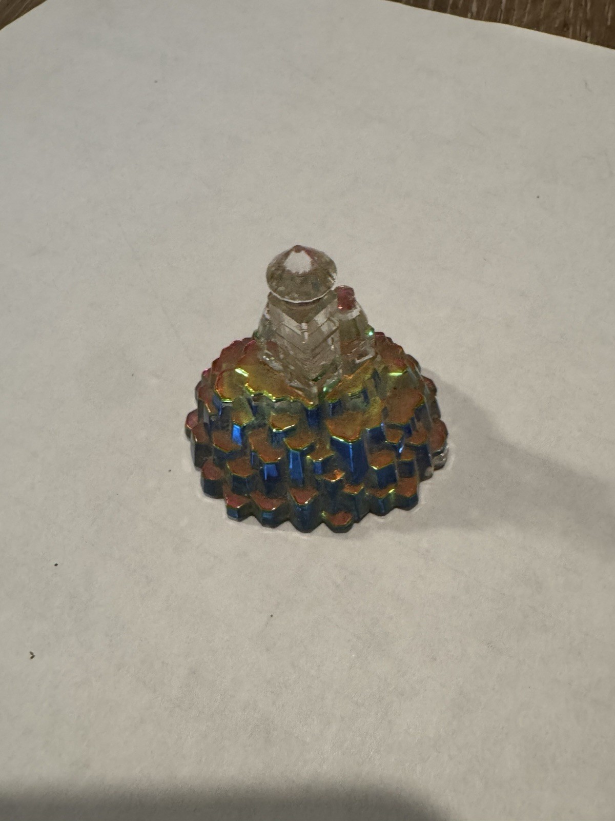 Crystal De Lites By Manon Castle Figurine 1 3/4 x 1.5 Made in Austria No Box EUC
