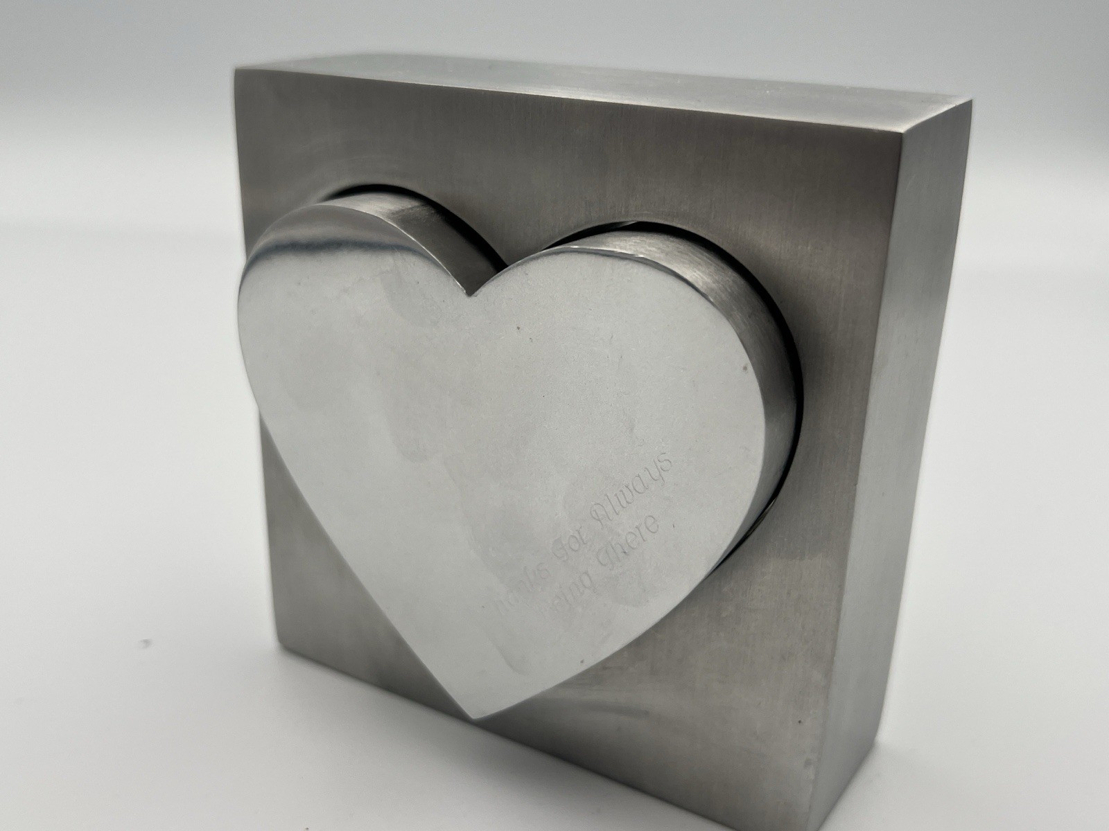 Michael Aram Studio, Heart 2 Heart, Cast Aluminum Set of 2 Hand Made Sculpture