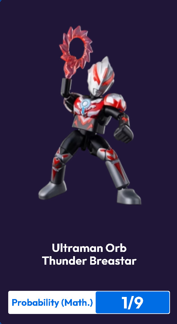 Blokees Ultraman Galaxy Version 14 Mini Model Kit Orb Thunder Breastar 1/9