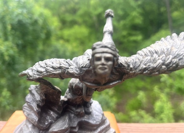 Michael Ricker The Eagle Dance Pewter Statue #199/1000 Sculpture 1987 Signed