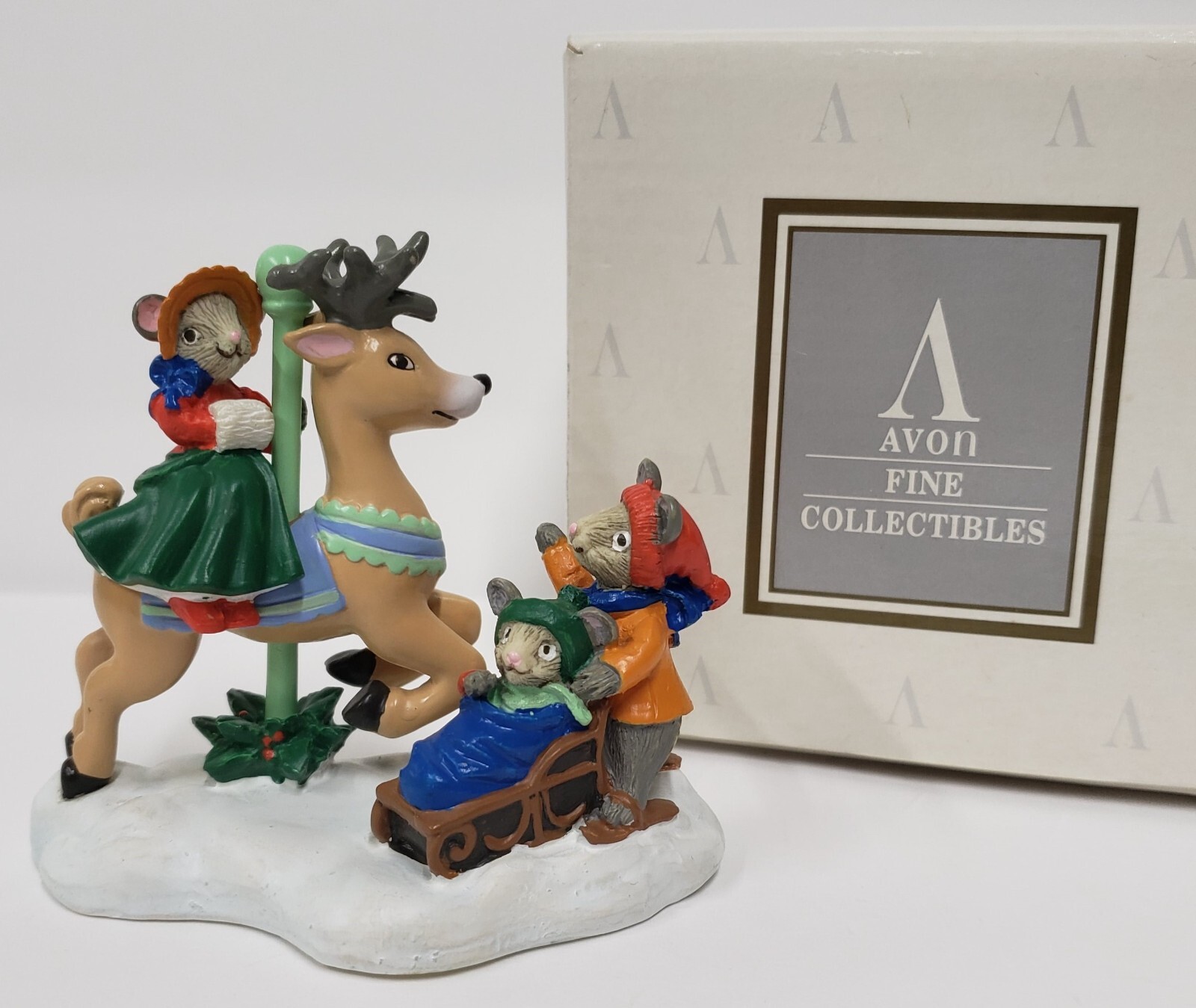 Avon Kathy Jeffers 1993 Carousel Wonderland Miniatures “Have A Nice Ride” Figure