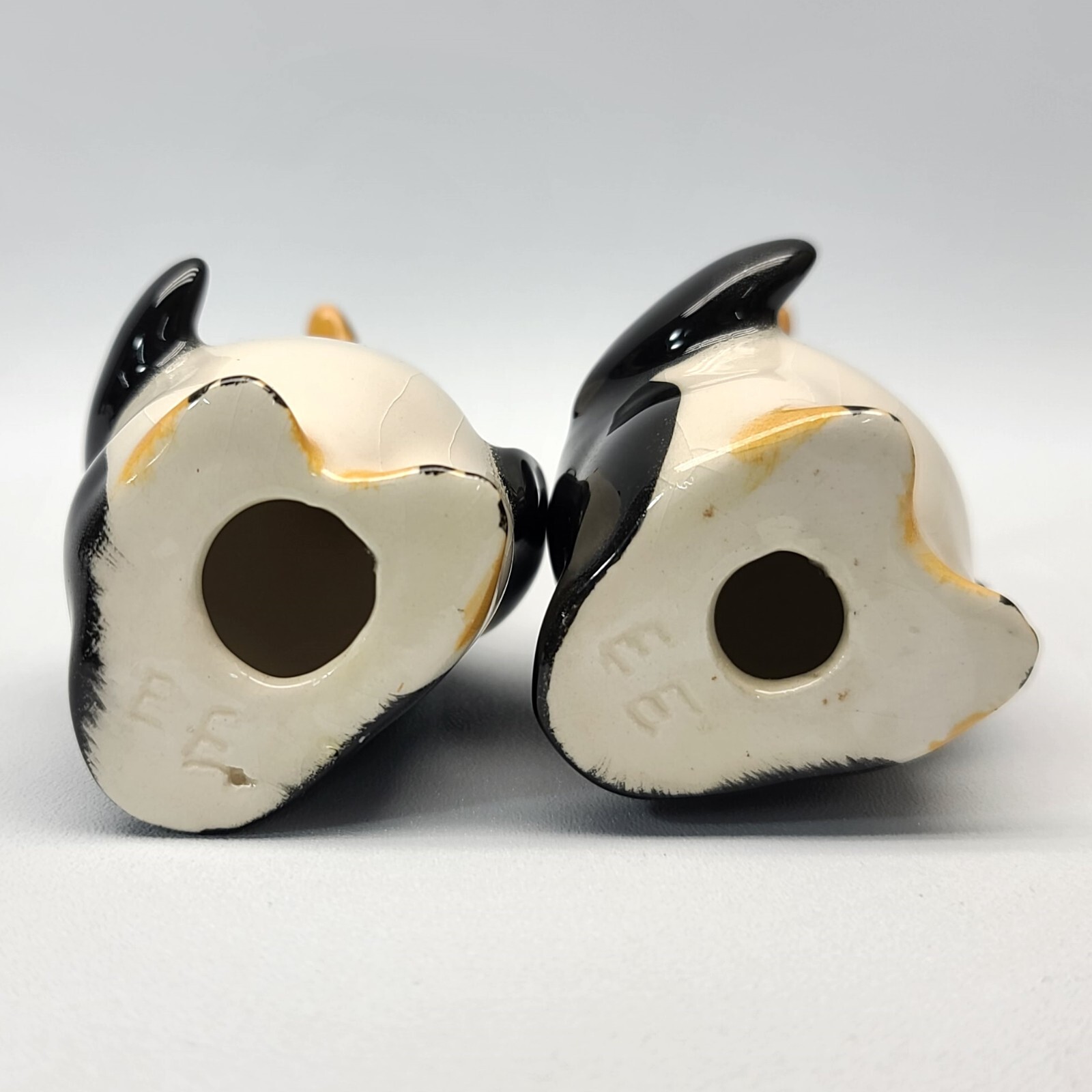 ⭐️ (5pc) Porcelain Adelie Penguin Figurine Lot Signed EE – 3.5″ & 4.5″ Tall
