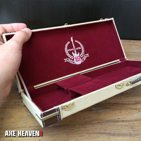 AXE HEAVEN Fender 60th Anniversary Miniature Strat Guitar Case, DISPLAY GIFT