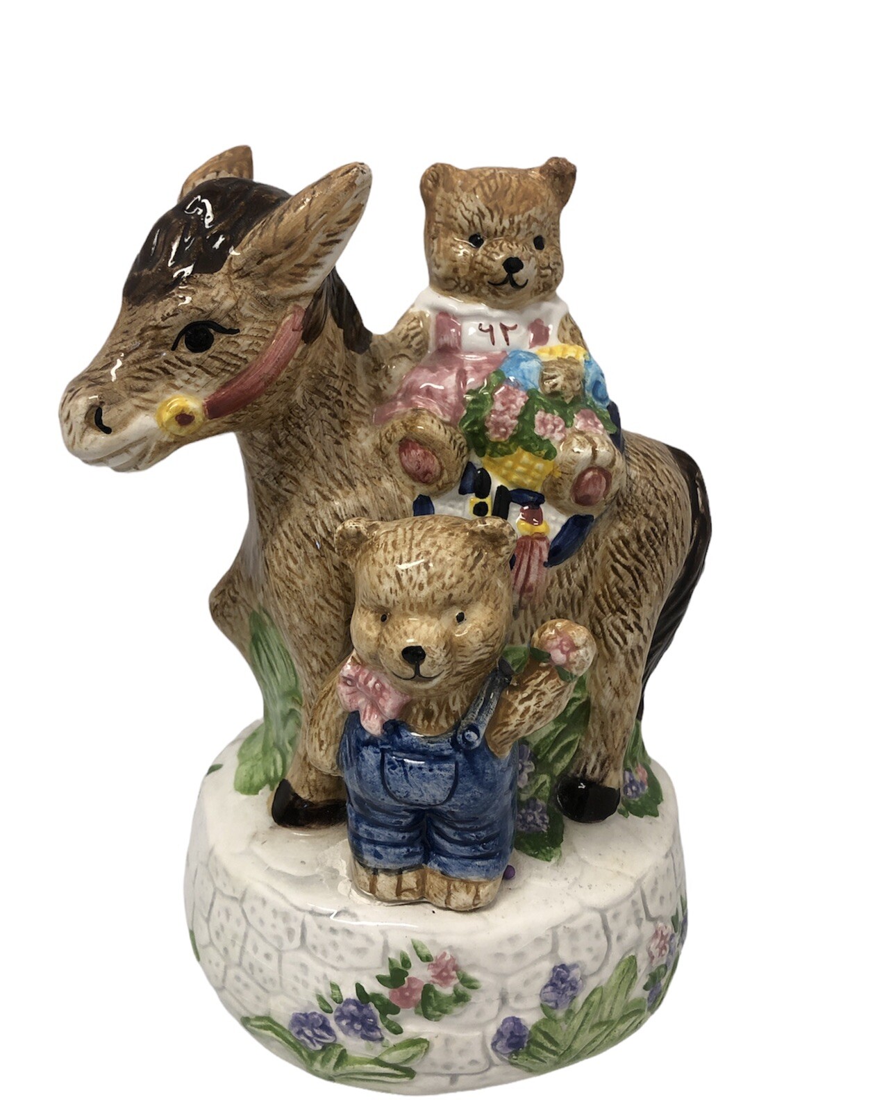 First Love Bears Heritage Mint Ltd Music Box Plays Love Makes The World Go Round