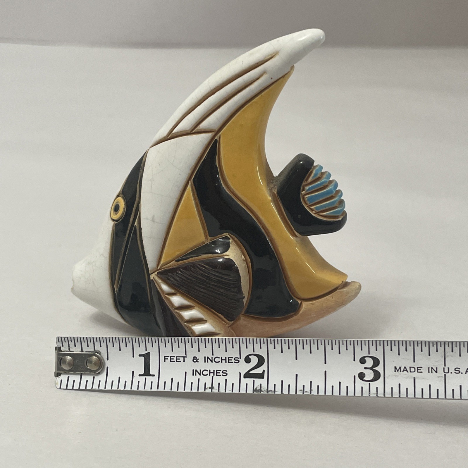 Vintage Angel Fish Figure Artesania Rinconada Hand Made in Uruguay