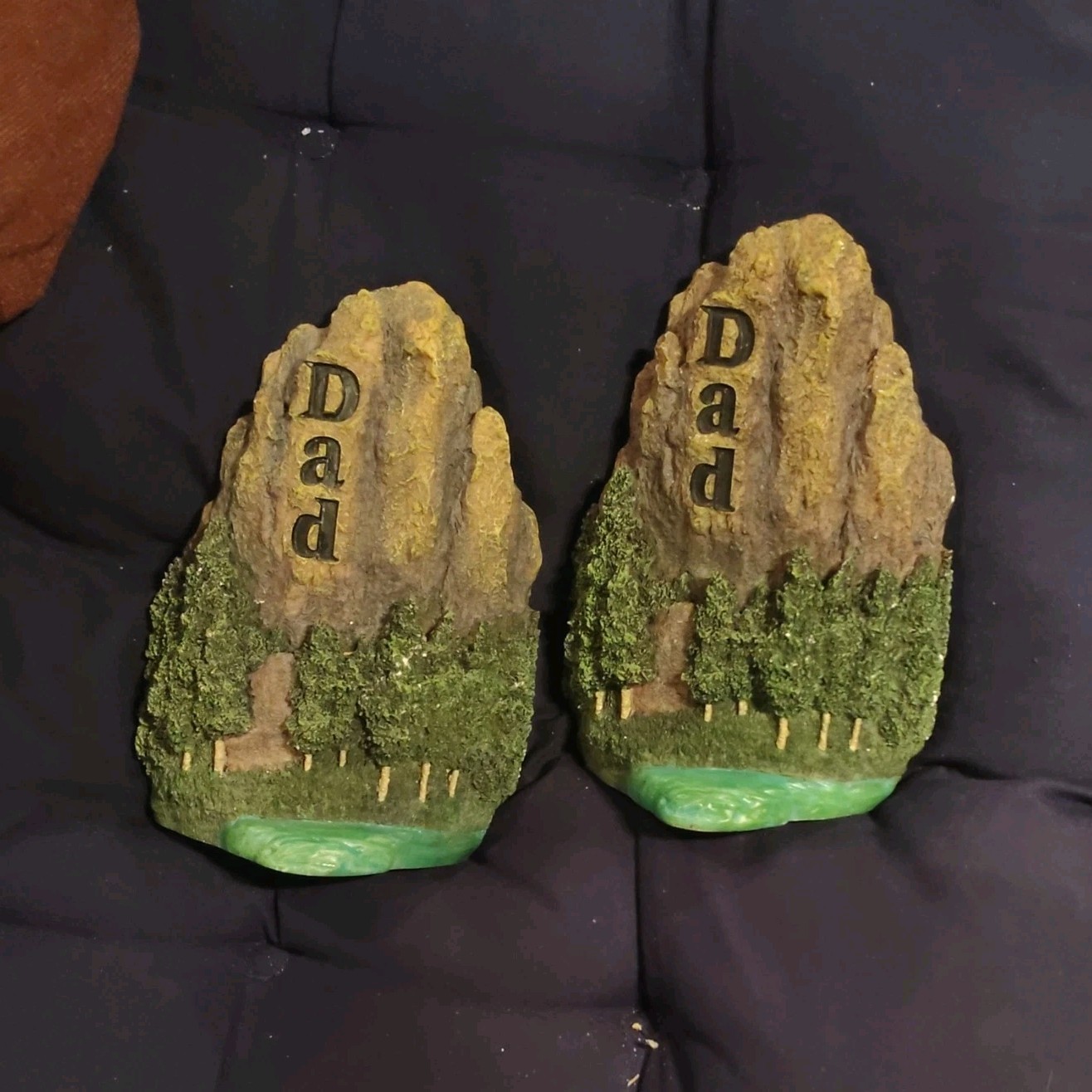 LifeSymbols Hand-Painted Dad Resin Figurines Set of 2 Family Theme