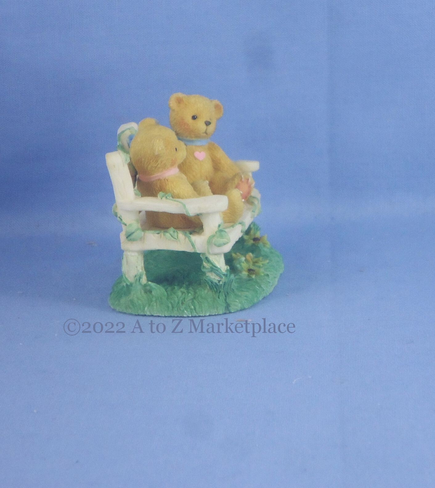 Cherished Teddies Two Bears on Bench CRT240 Event Figure 1996 NOS NIB