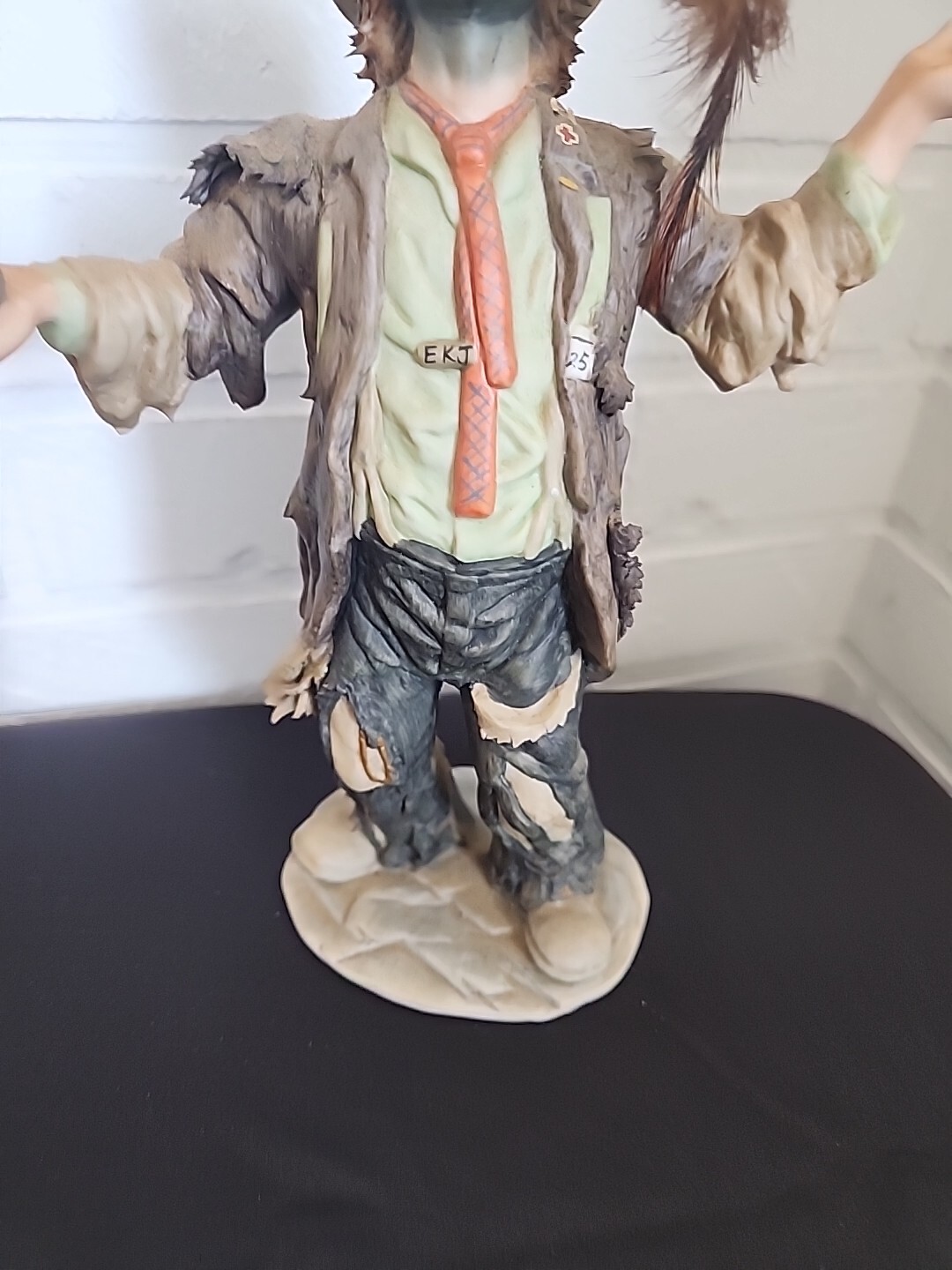 Emmett Kelly Jr The Balancing Act Feather Flambro Figurine. 10 1/2 in