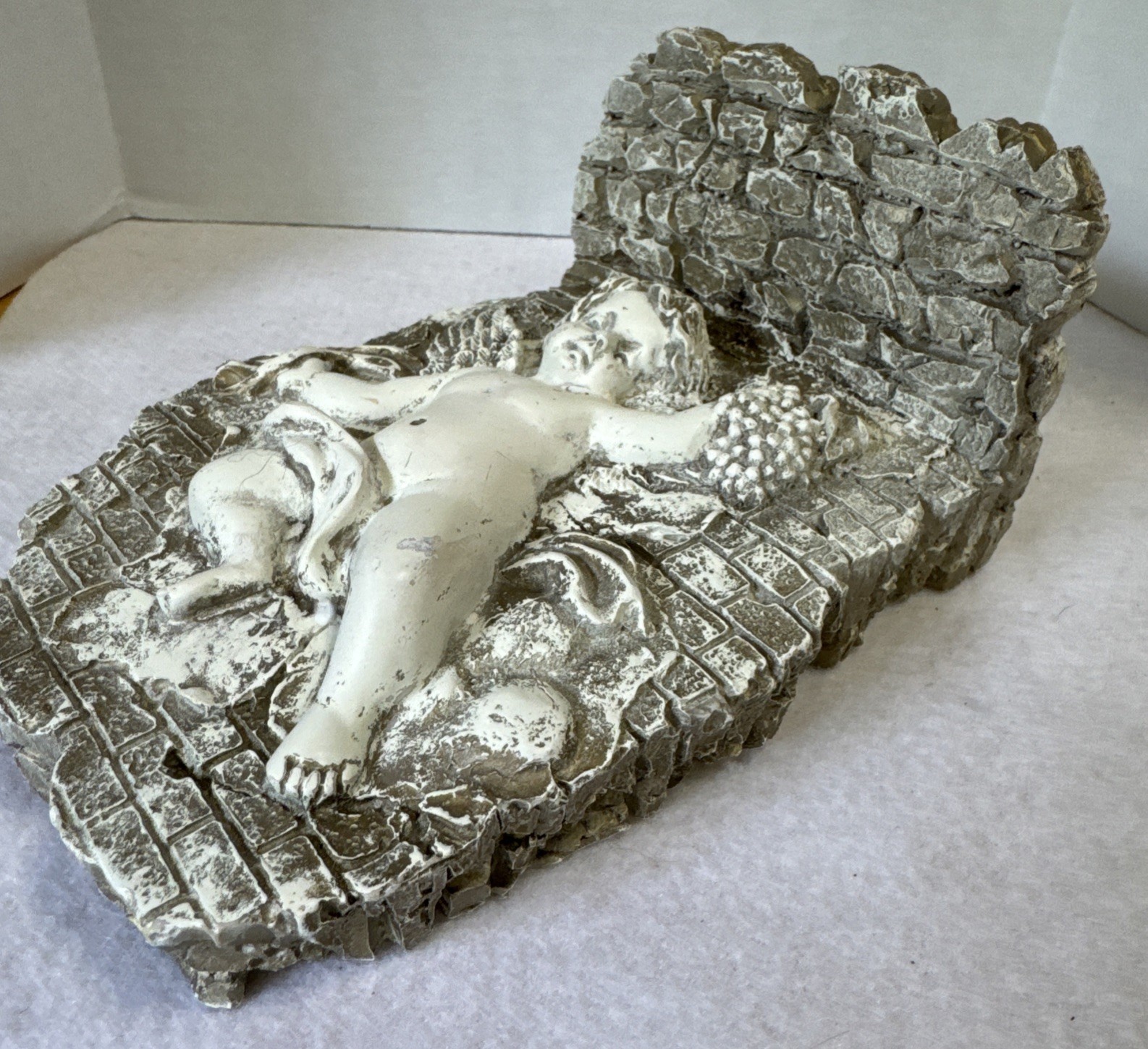 VTG Wang’s Int’l Resin Cherub Wall Shelf Decor Vintage 7 x 5.5 Inch