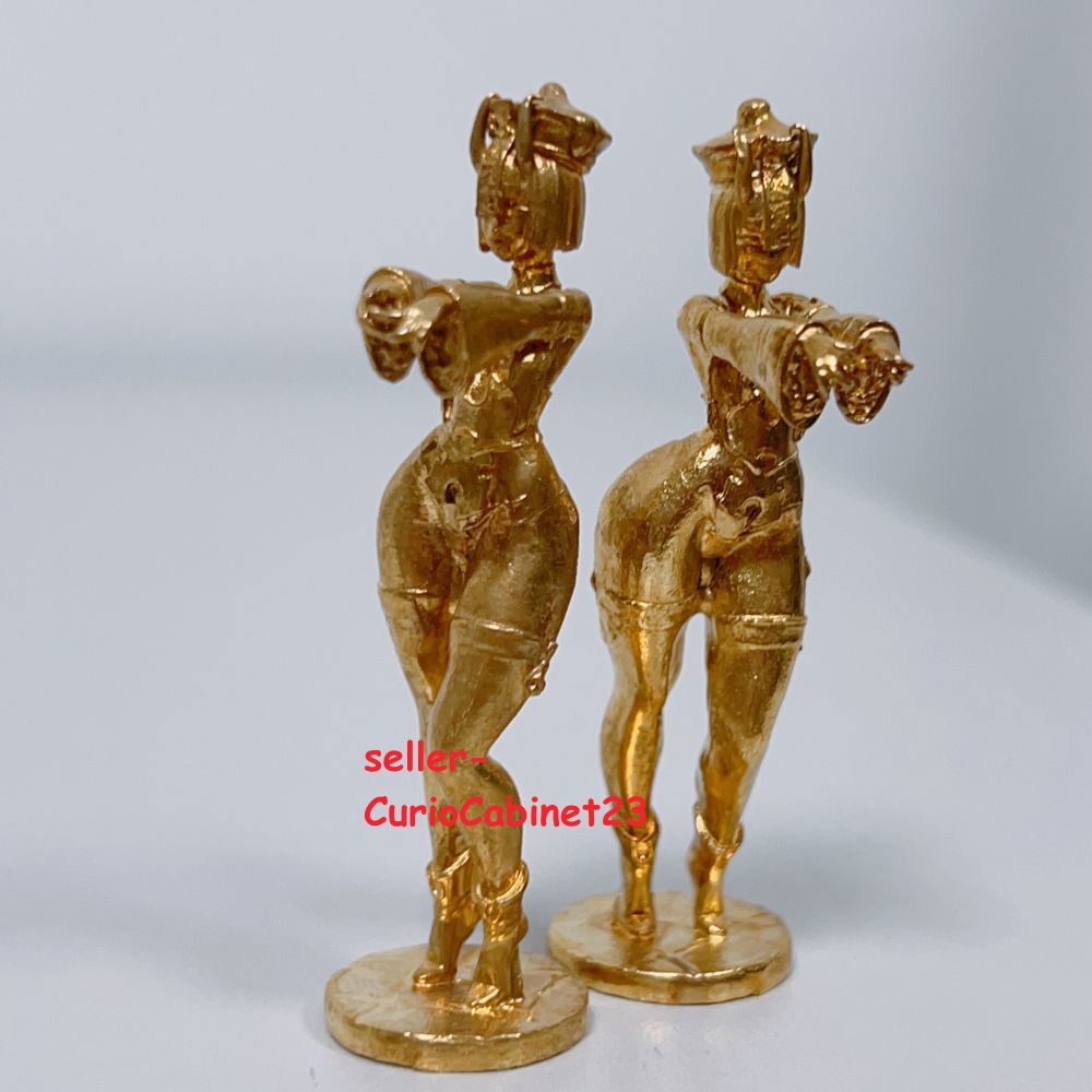 Solid Copper Zombie Anime Girl Staue Desk Ornaments Room Decor Free Ship