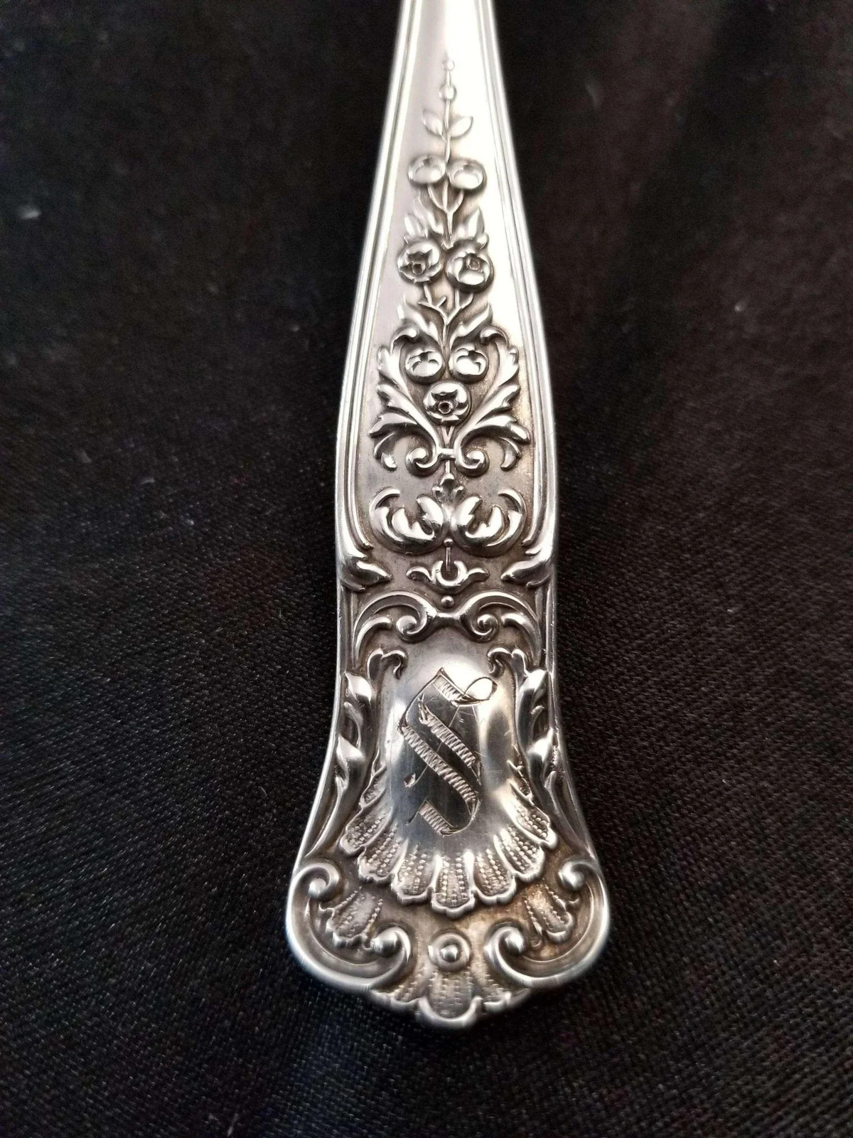 Gorham Maryland Sterling Silver Cracker Scoop Pat 1896 “S” Monogram