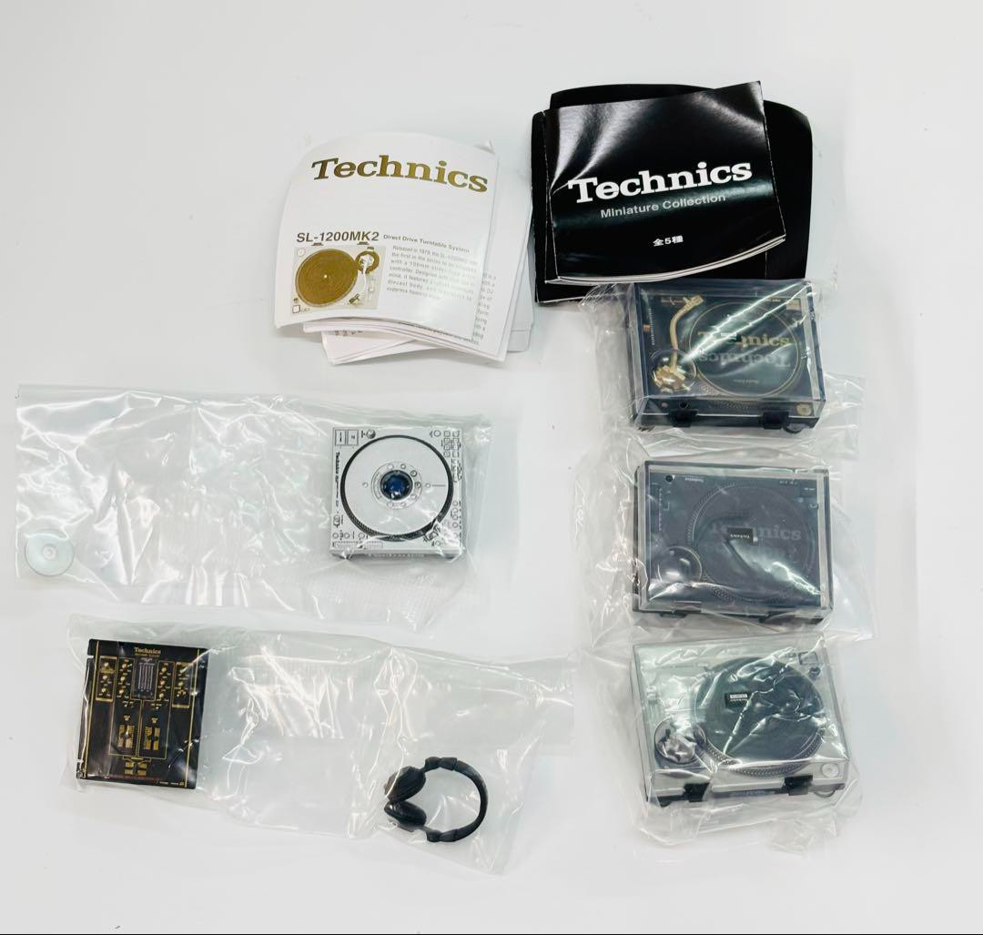 Technics Miniature Collection All 5 Types Set Capsule Toy Figure Japan New