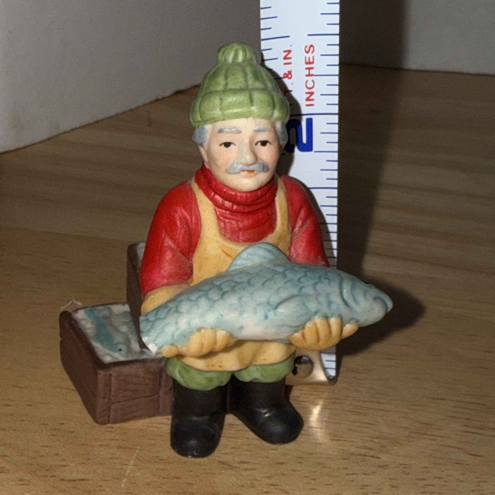 Lot of 4 Vintage Lefton Sri Lanka 1995/1992 Nautical Colonial Village Fishermen