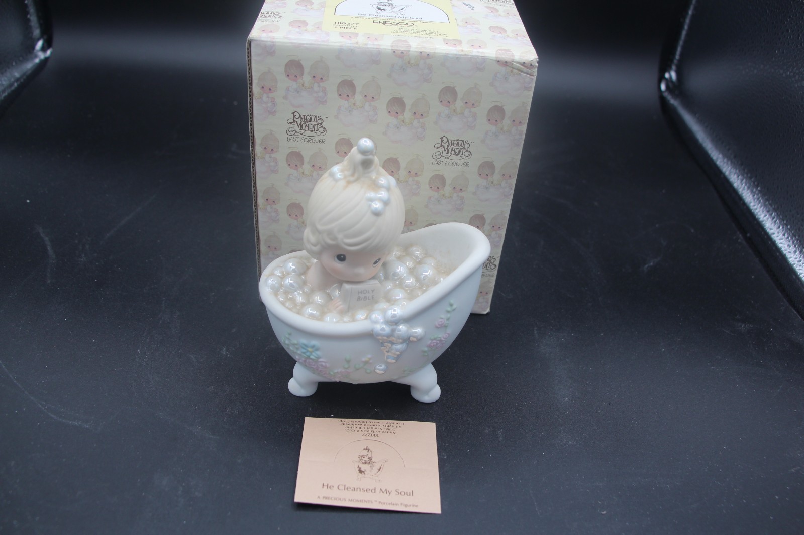 Precious Moments He Cleansed My Soul Figurine – Bathtub Baby with Holy Bible