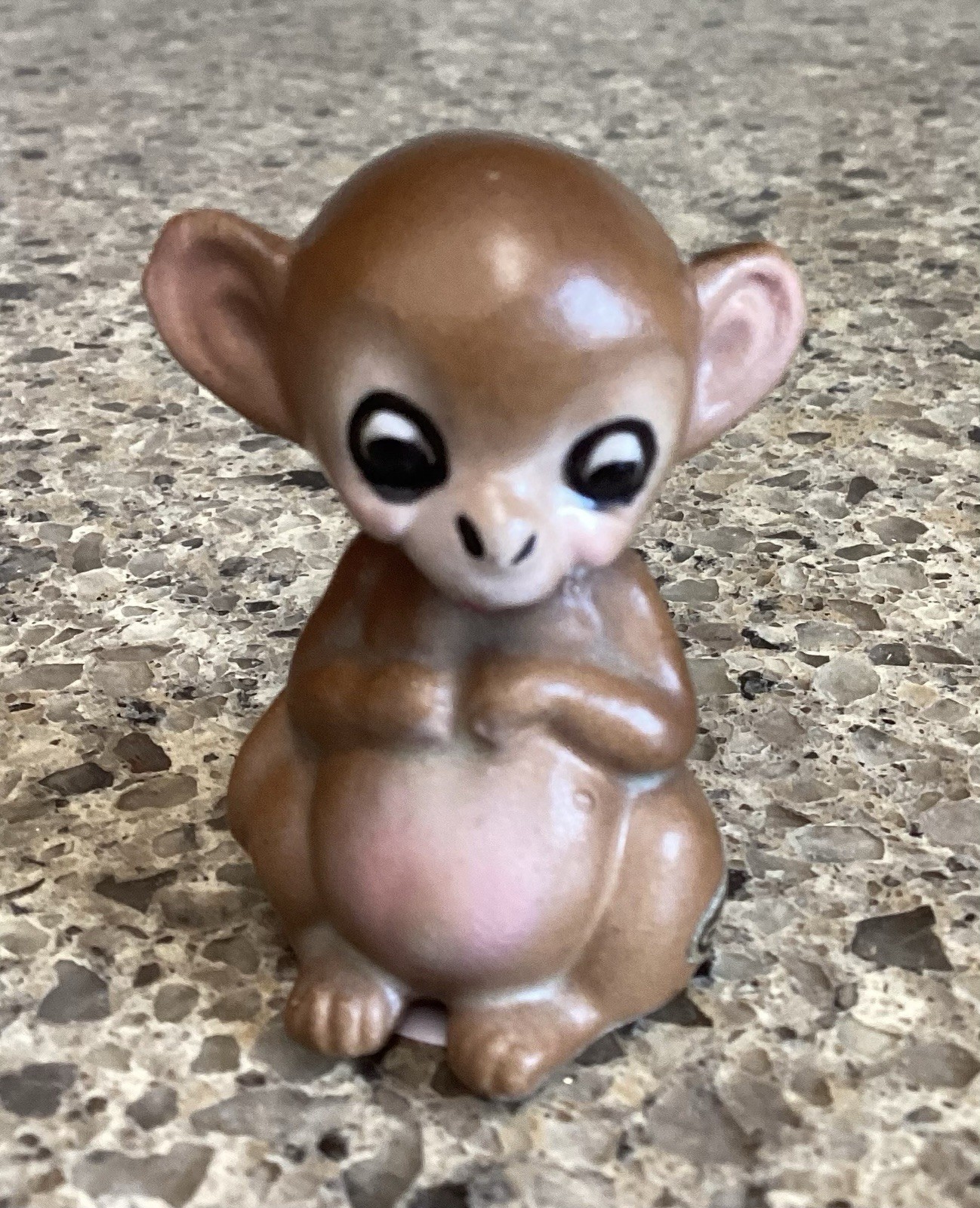 Josef Originals Mini Miniature Baby Monkey 1 3/4″ Figurine Ceramic Vintage
