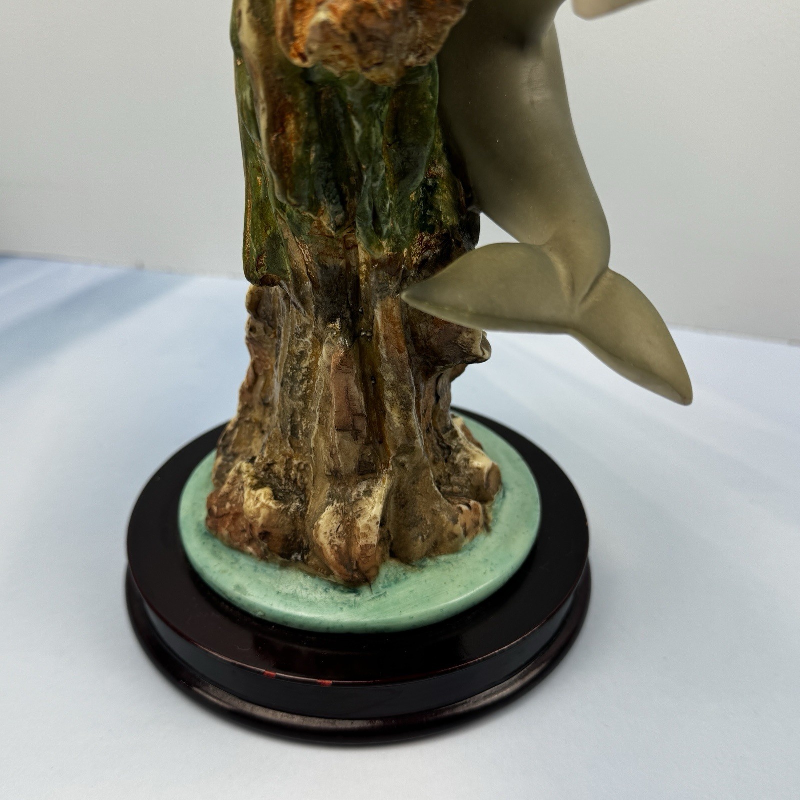 Wildlife Dolphins Statue Crosa Collection Seaworld Edition Nautical Decor EUC